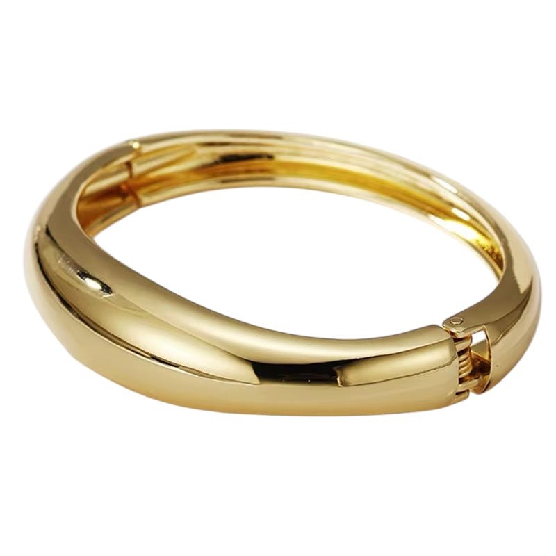 Charming Bangle Bracelet Cuff | Sleek Alloy Statement - Fatisha Boutique