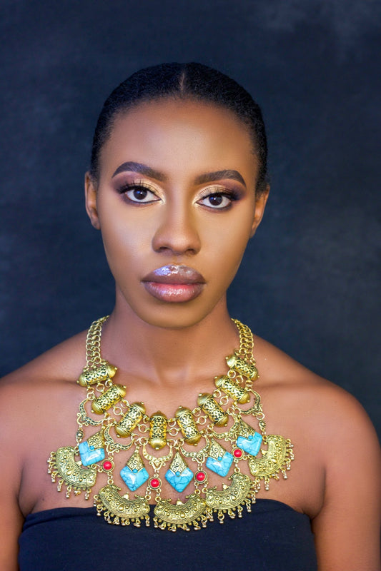 Charming Bohemian Tribal Ethnic Resin Pendant Statement Necklaces - Fatisha Boutique