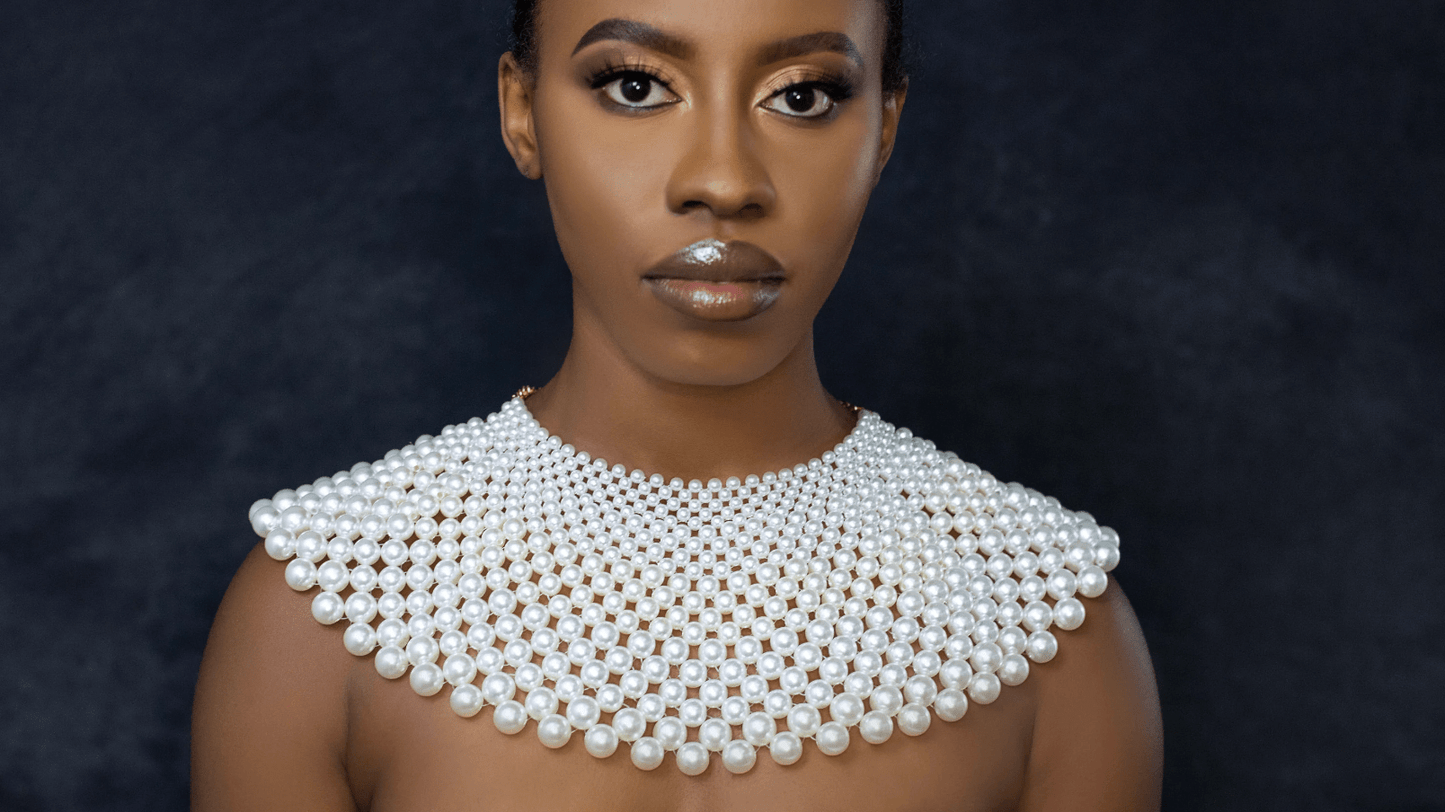Cleopatra Beaded Collar Bib Choker Necklaces - Fatisha Boutique