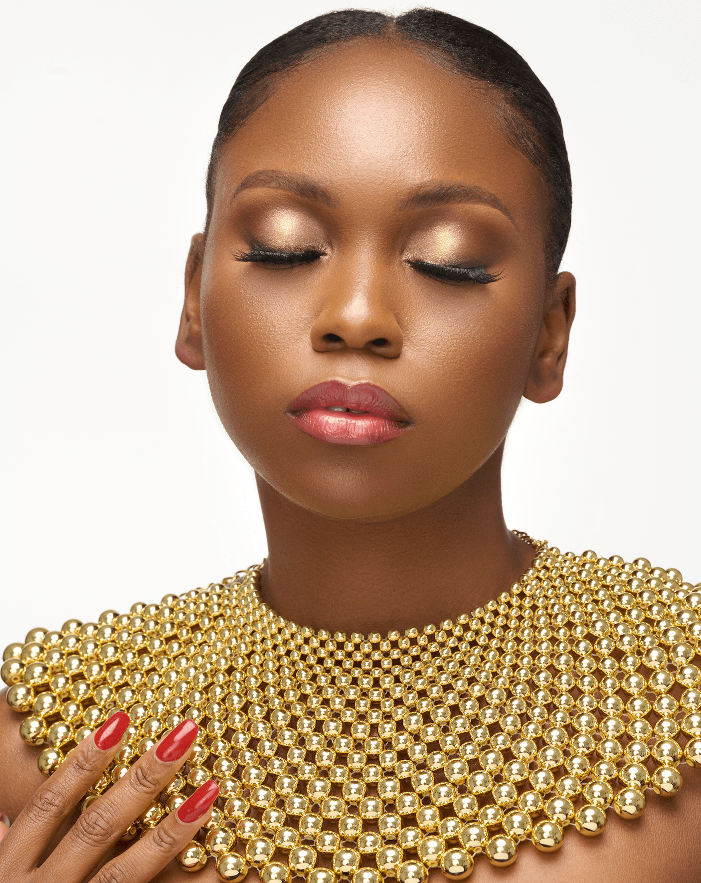 Cleopatra Beaded Collar Bib Choker Necklaces - Fatisha Boutique
