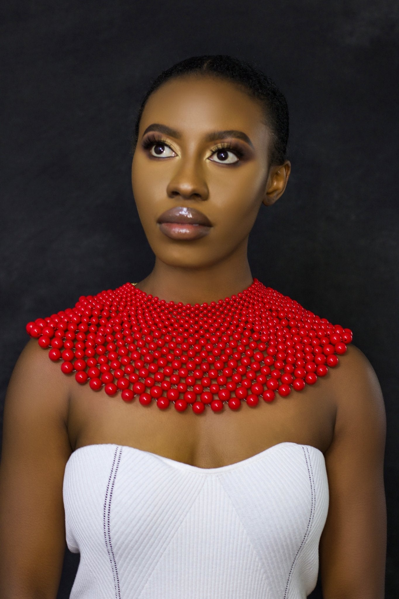 Cleopatra Beaded Collar Bib Choker Necklaces - Fatisha Boutique