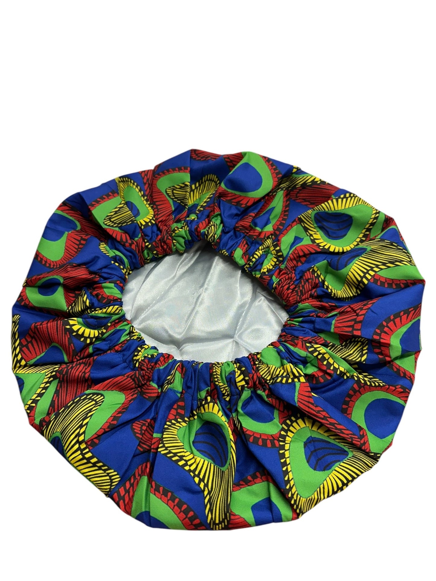 Double - Layered Ankara Satin Bonnet Cap – Reversible Silk Hair Protector - Fatisha Boutique
