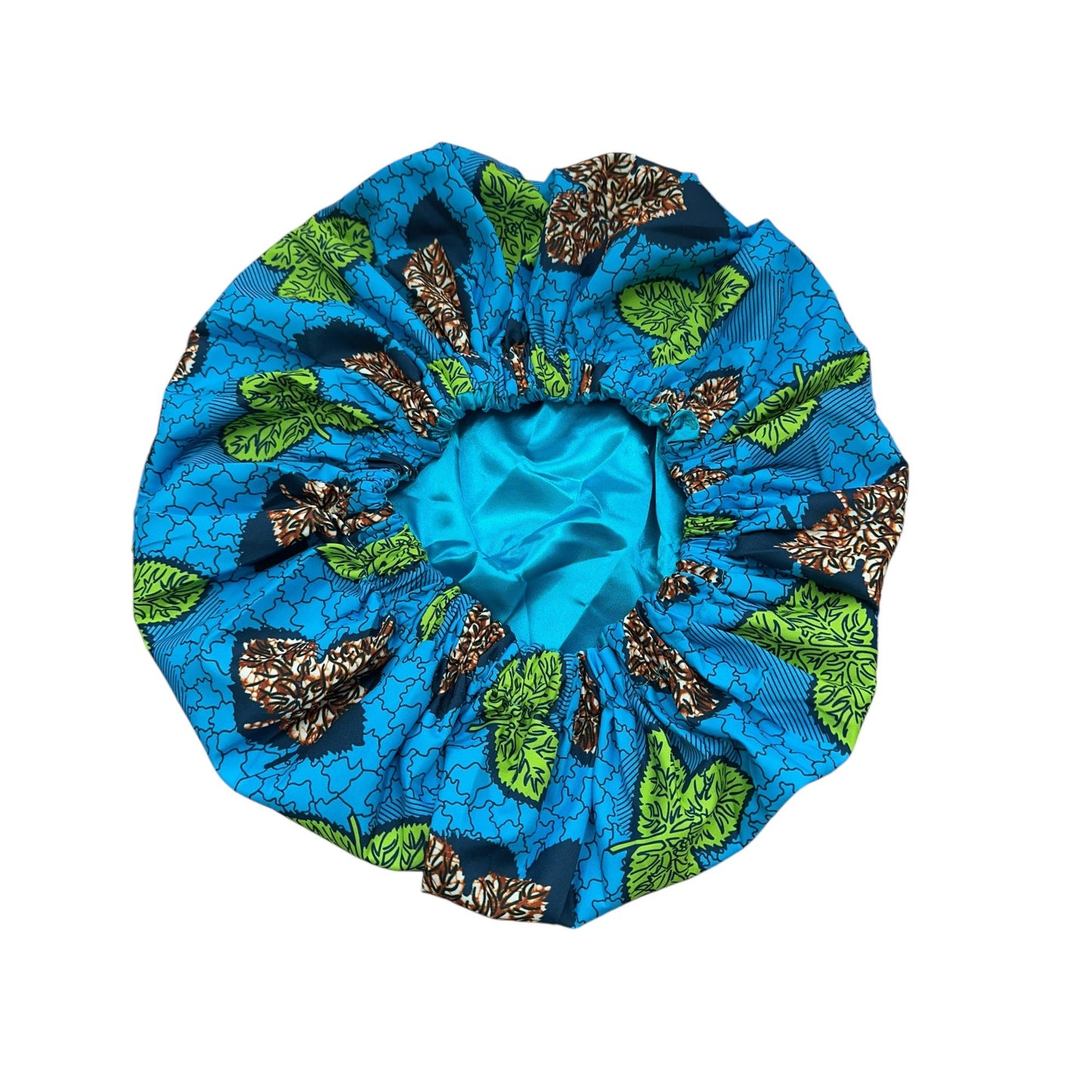 Double Layered Ankara Satin Silk Reversible Bonnet Cap - Fatisha Boutique