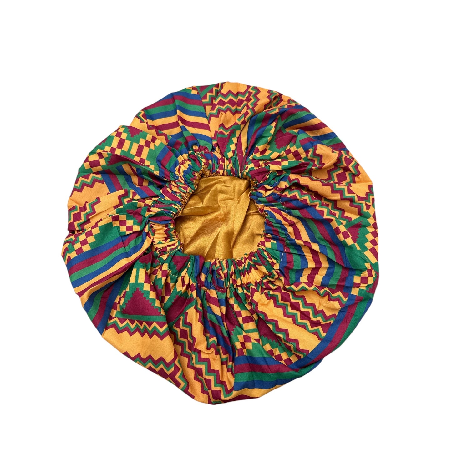 Double Layered Ankara Satin Silk Reversible Bonnet Cap - Fatisha Boutique