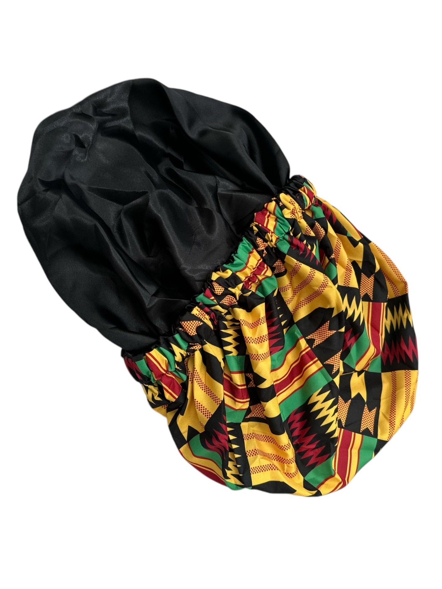 Double Layered Ankara Satin Silk Reversible Bonnet Cap - Fatisha Boutique