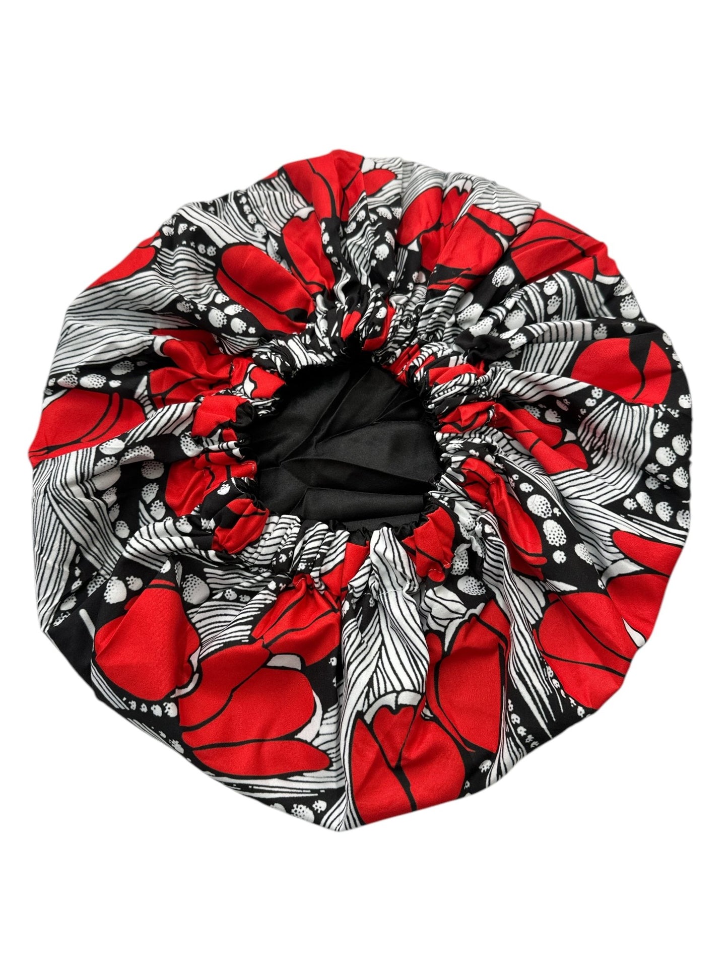 Double - Layered Ankara Satin Silk Reversible Bonnet Cap – Extra Large for Braids & Natural Hair Protection - Fatisha Boutique