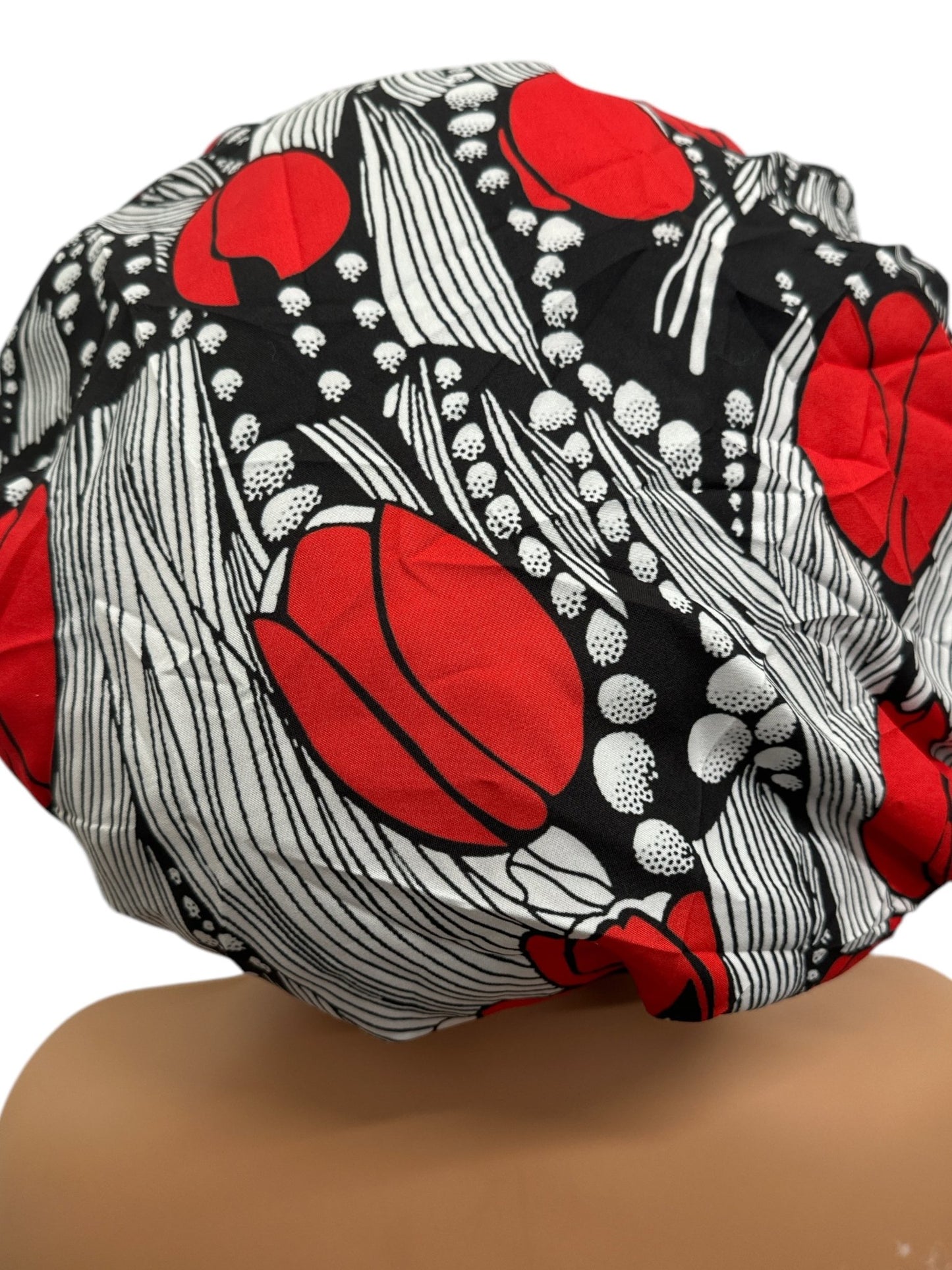 Double - Layered Ankara Satin Silk Reversible Bonnet Cap – Extra Large for Braids & Natural Hair Protection - Fatisha Boutique