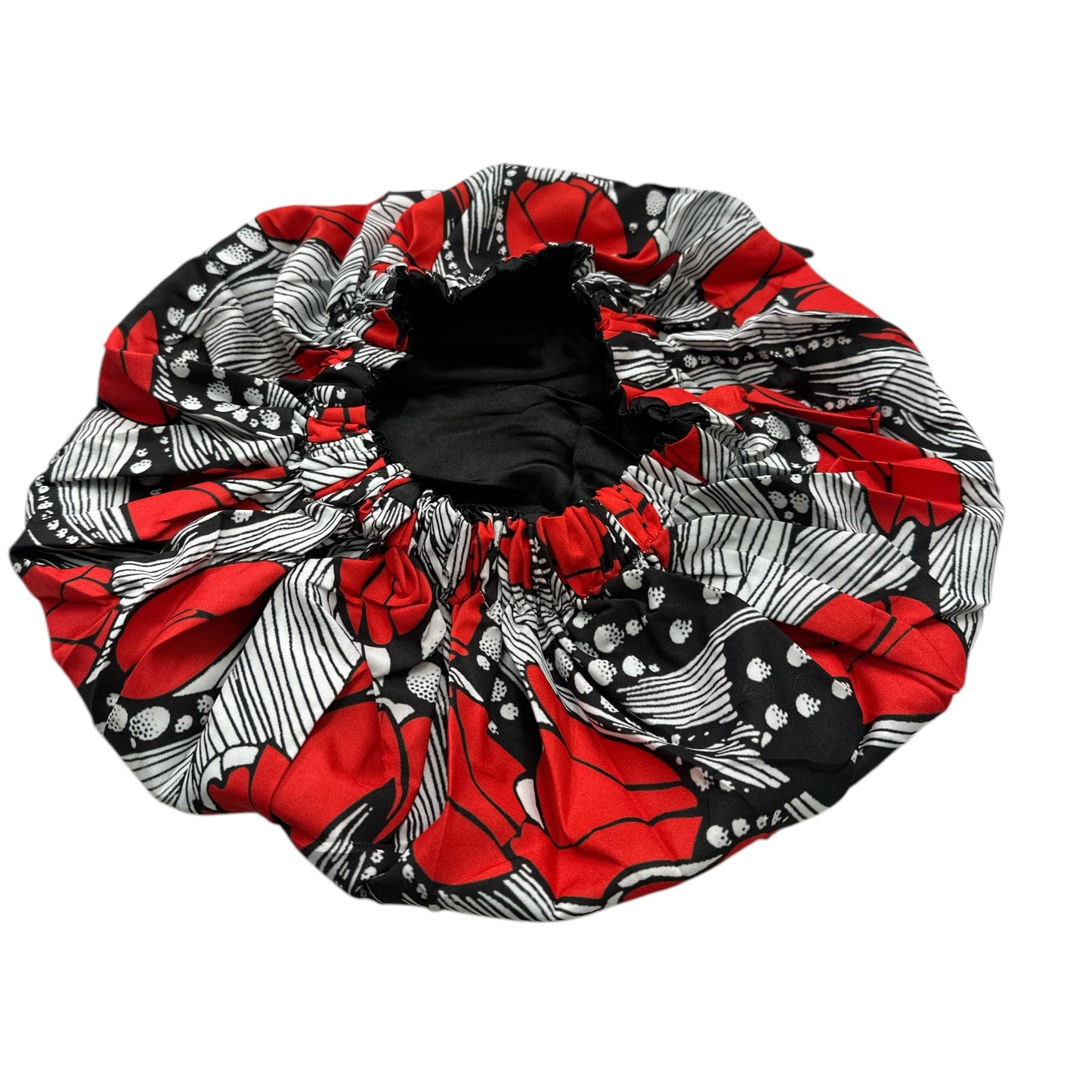 Double - Layered Ankara Satin Silk Reversible Bonnet Cap – Extra Large for Braids & Natural Hair Protection - Fatisha Boutique