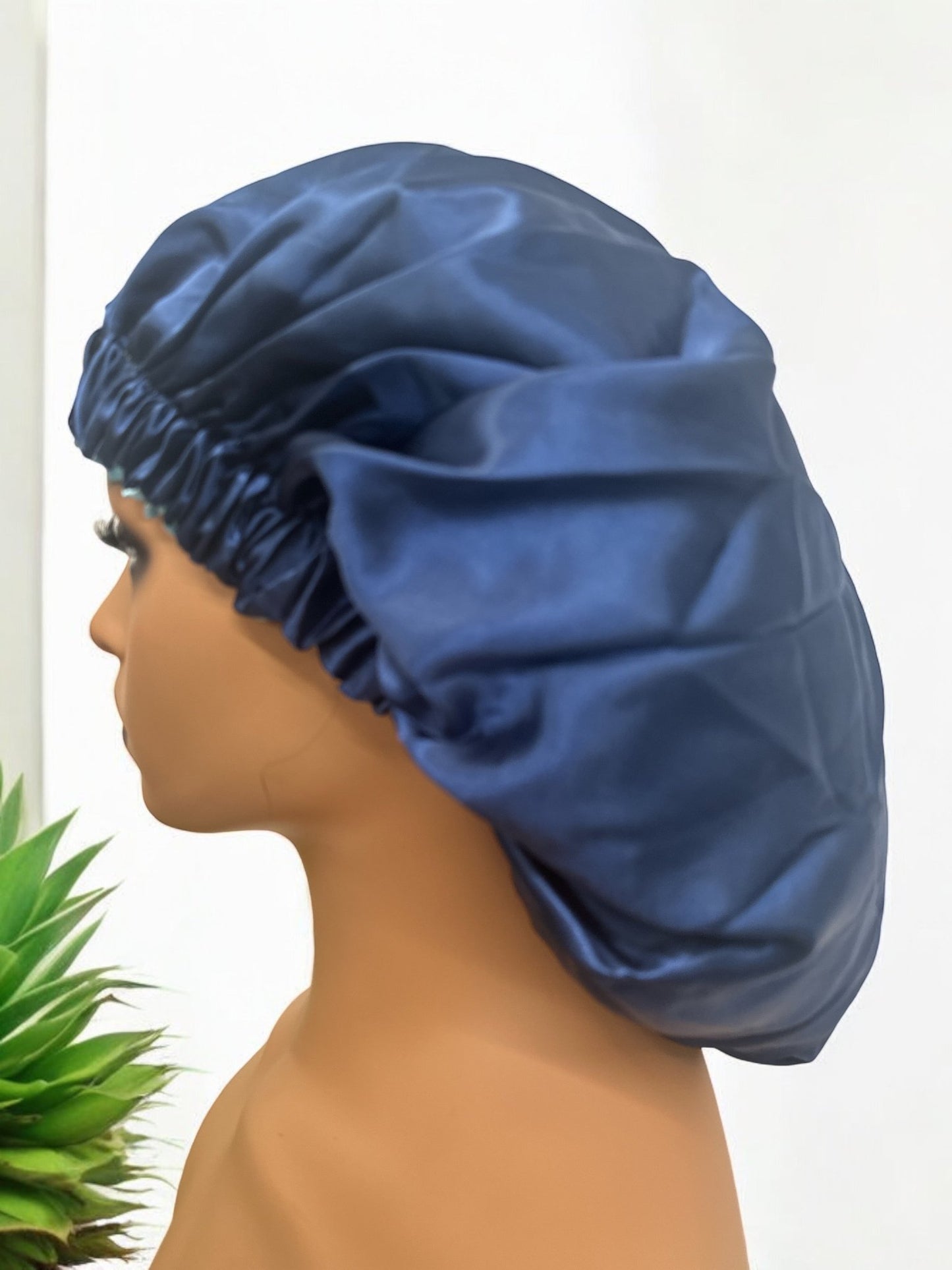 Double - Layered Reversible Satin Silk Bonnet Cap - Fatisha Boutique