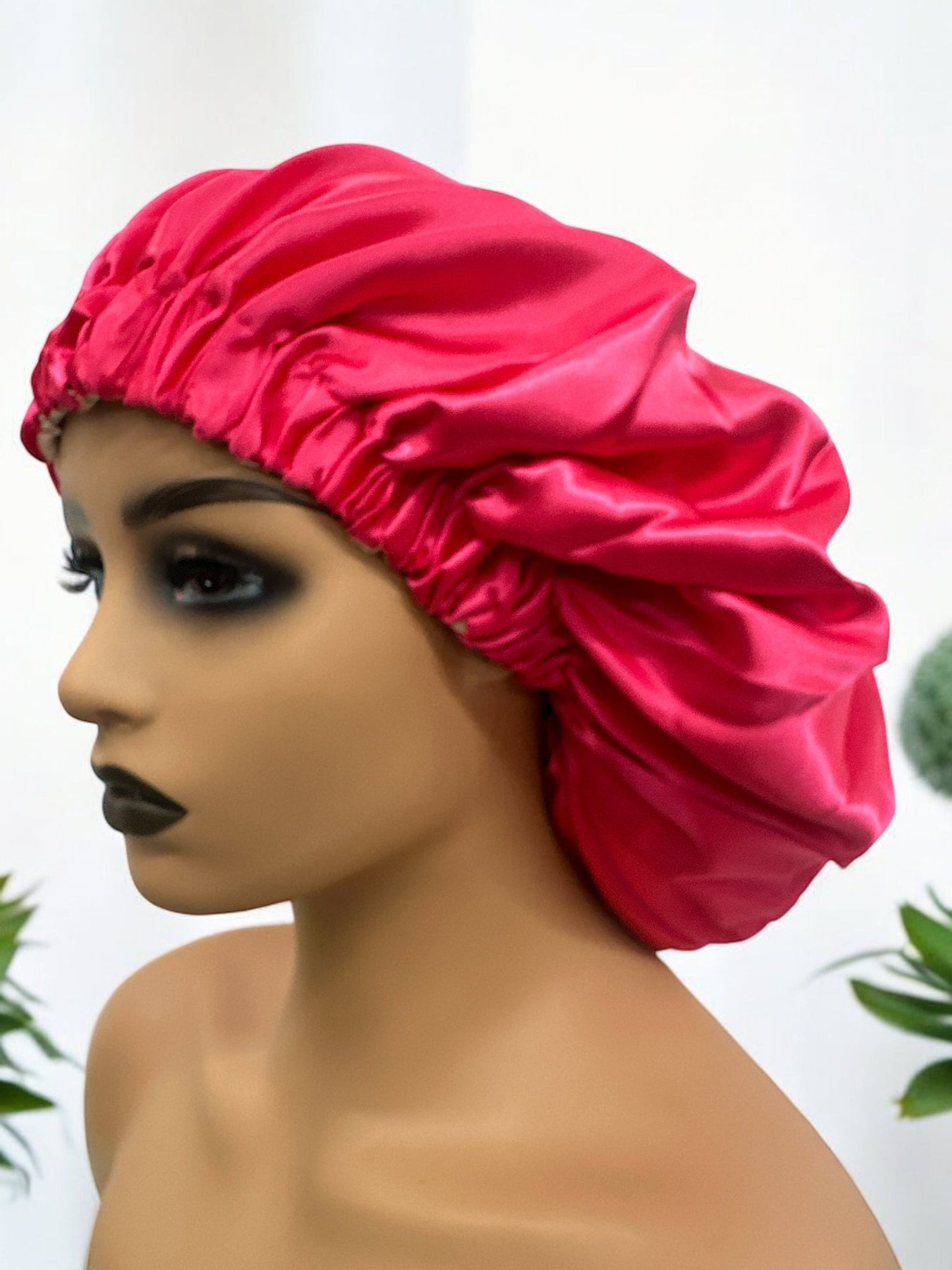 Double - Layered Reversible Satin Silk Bonnet Cap - Fatisha Boutique