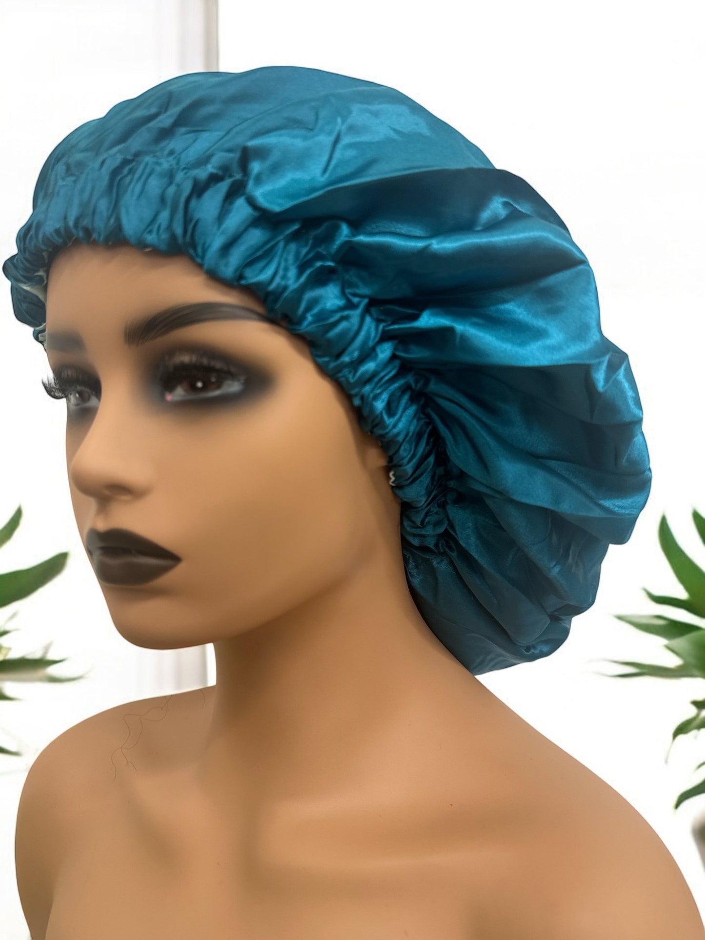 Double - Layered Reversible Satin Silk Bonnet Cap - Fatisha Boutique