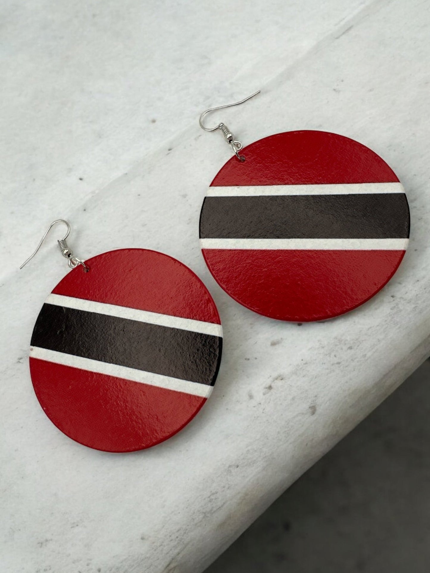 Double - Sided Caribbean Countries Bold Statement Dangle Earrings - Fatisha Boutique