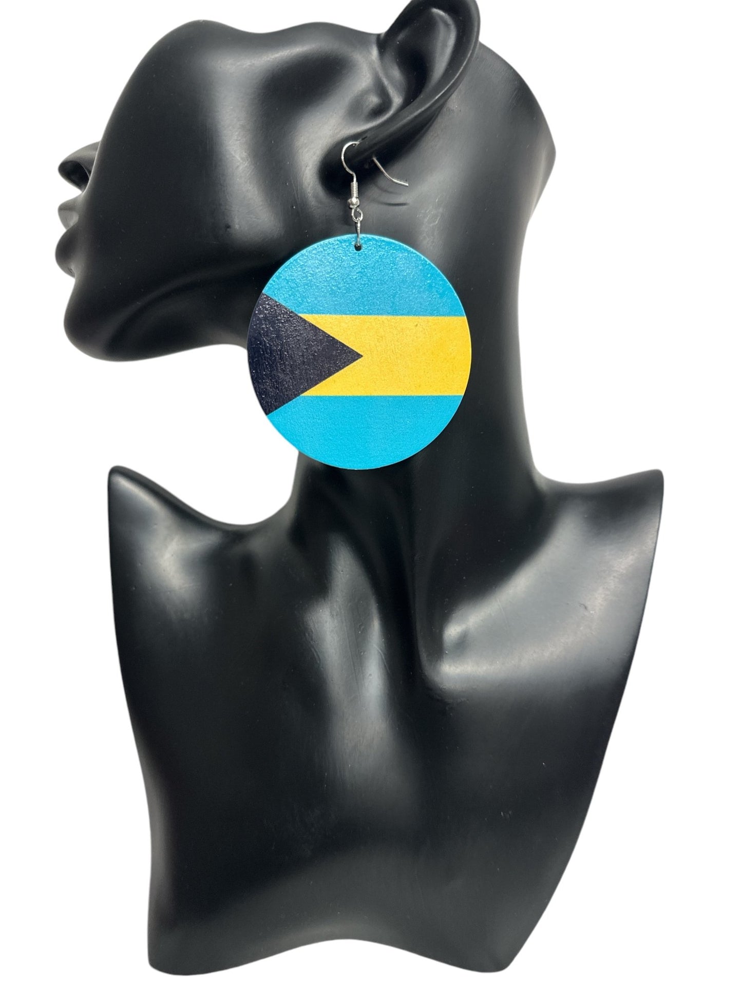 Double - Sided Caribbean Countries Bold Statement Dangle Earrings - Fatisha Boutique