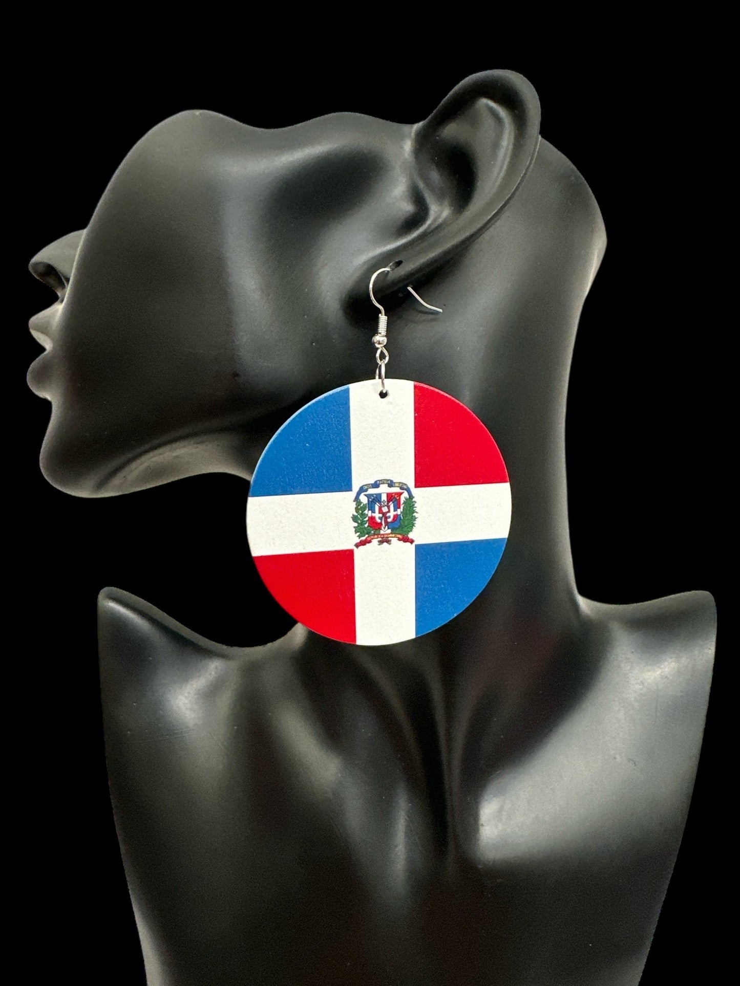 Double - Sided Caribbean Countries Bold Statement Dangle Earrings - Fatisha Boutique