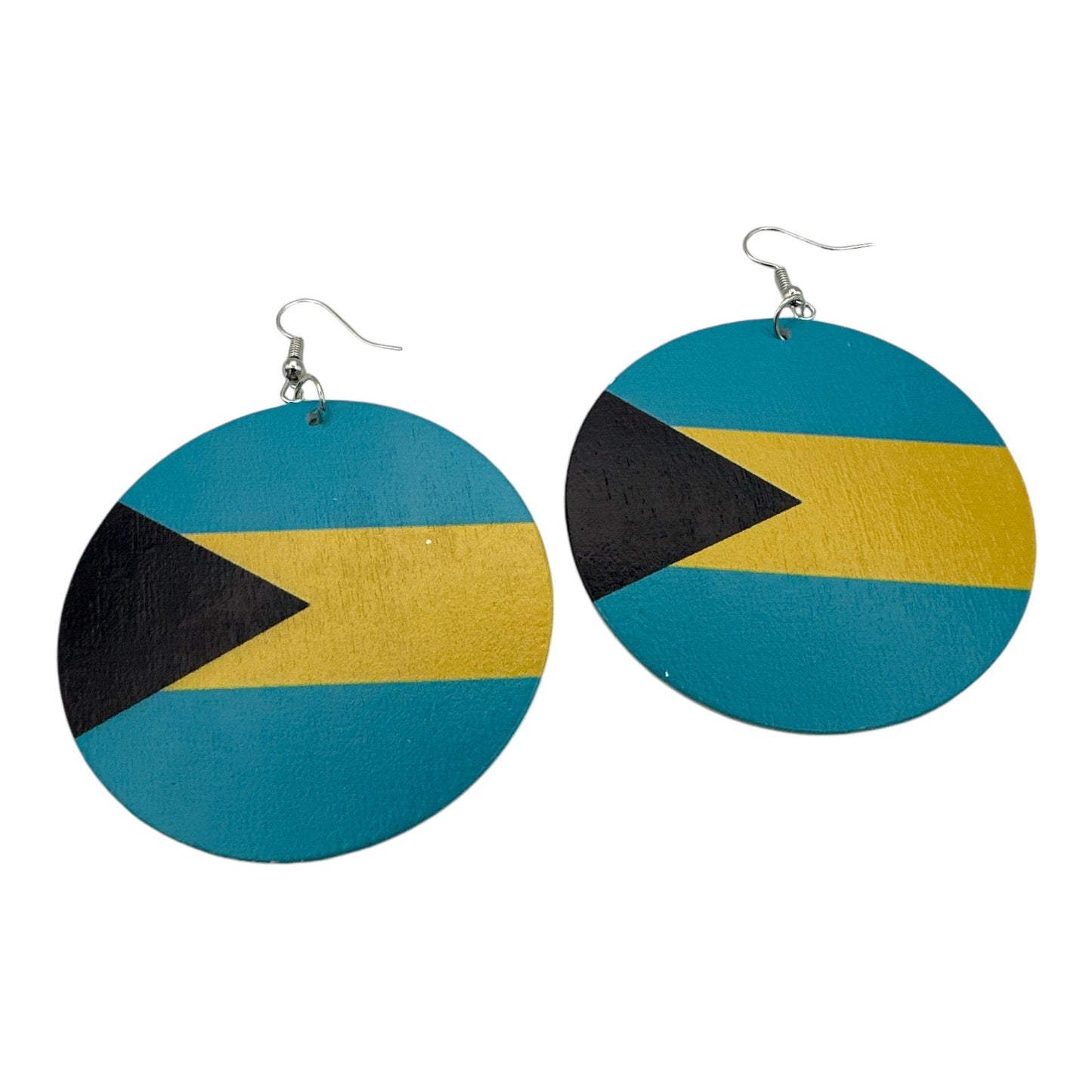 Double - Sided Caribbean Countries Bold Statement Dangle Earrings - Fatisha Boutique