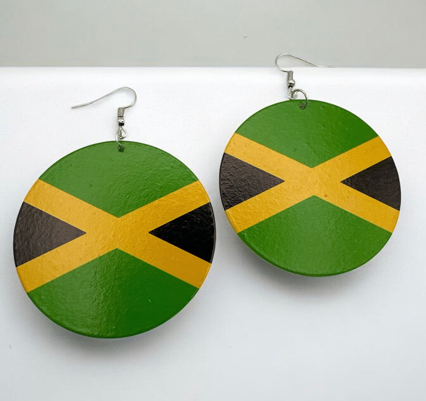 Double - Sided Caribbean Countries Bold Statement Dangle Earrings - Fatisha Boutique