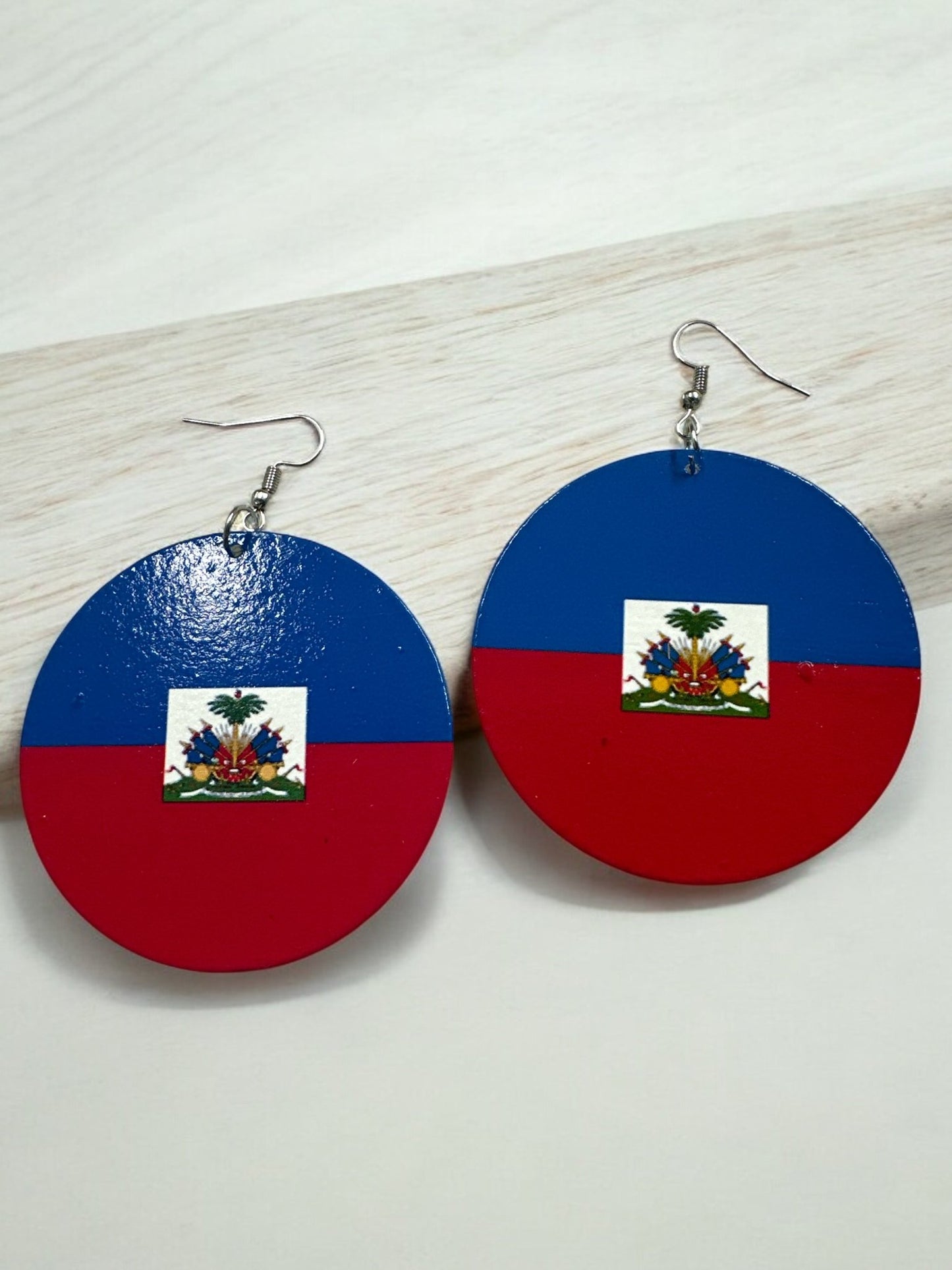Double - Sided Caribbean Countries Bold Statement Dangle Earrings - Fatisha Boutique