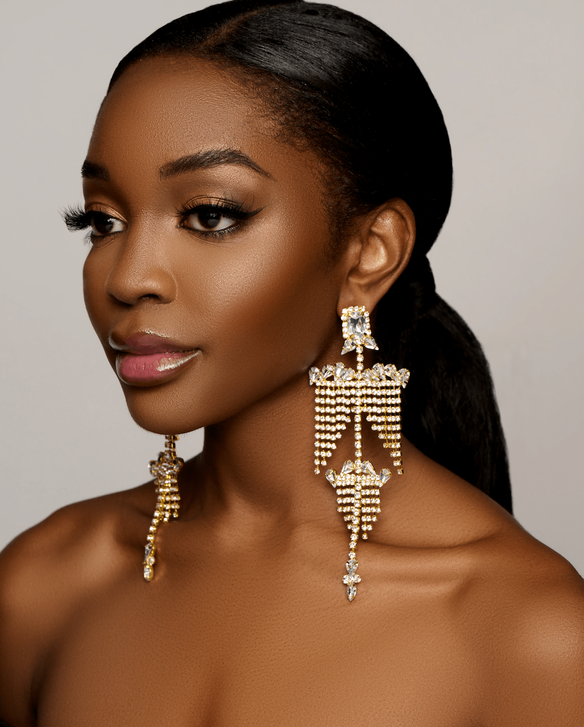 Elegant Chandelier Crystal Earrings – Statement Bridal and Evening Jewellery - Fatisha Boutique