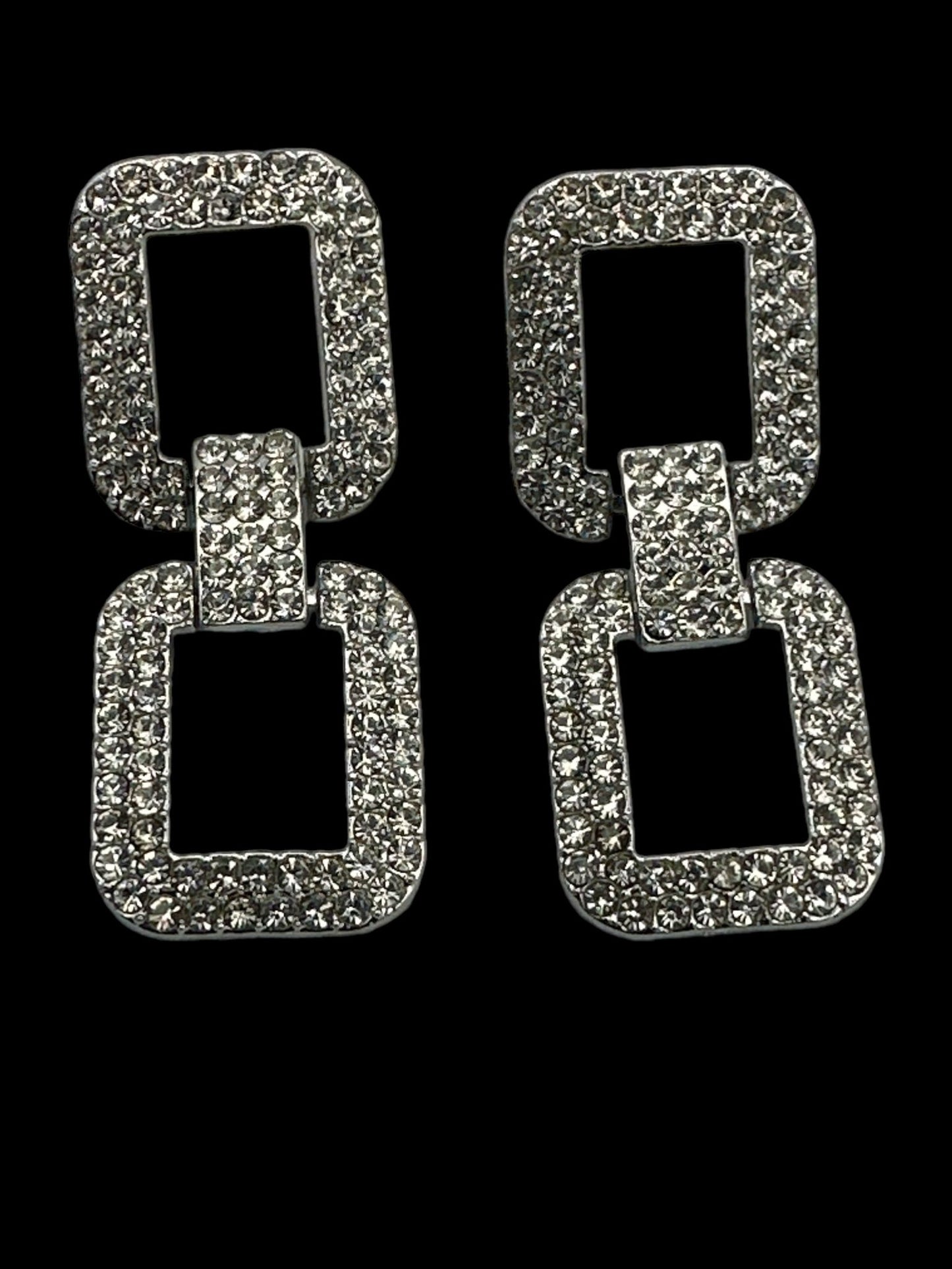 Elegant Diamante Rhinestone Stud Earrings - Fatisha Boutique