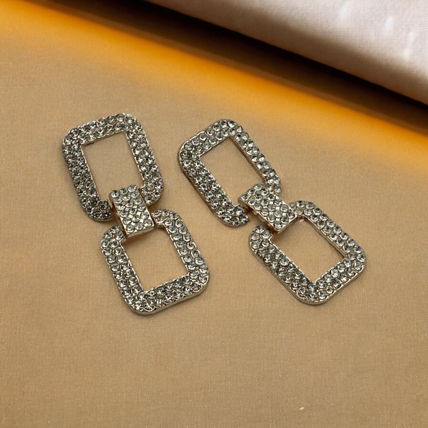 Elegant Diamante Rhinestone Stud Earrings - Fatisha Boutique