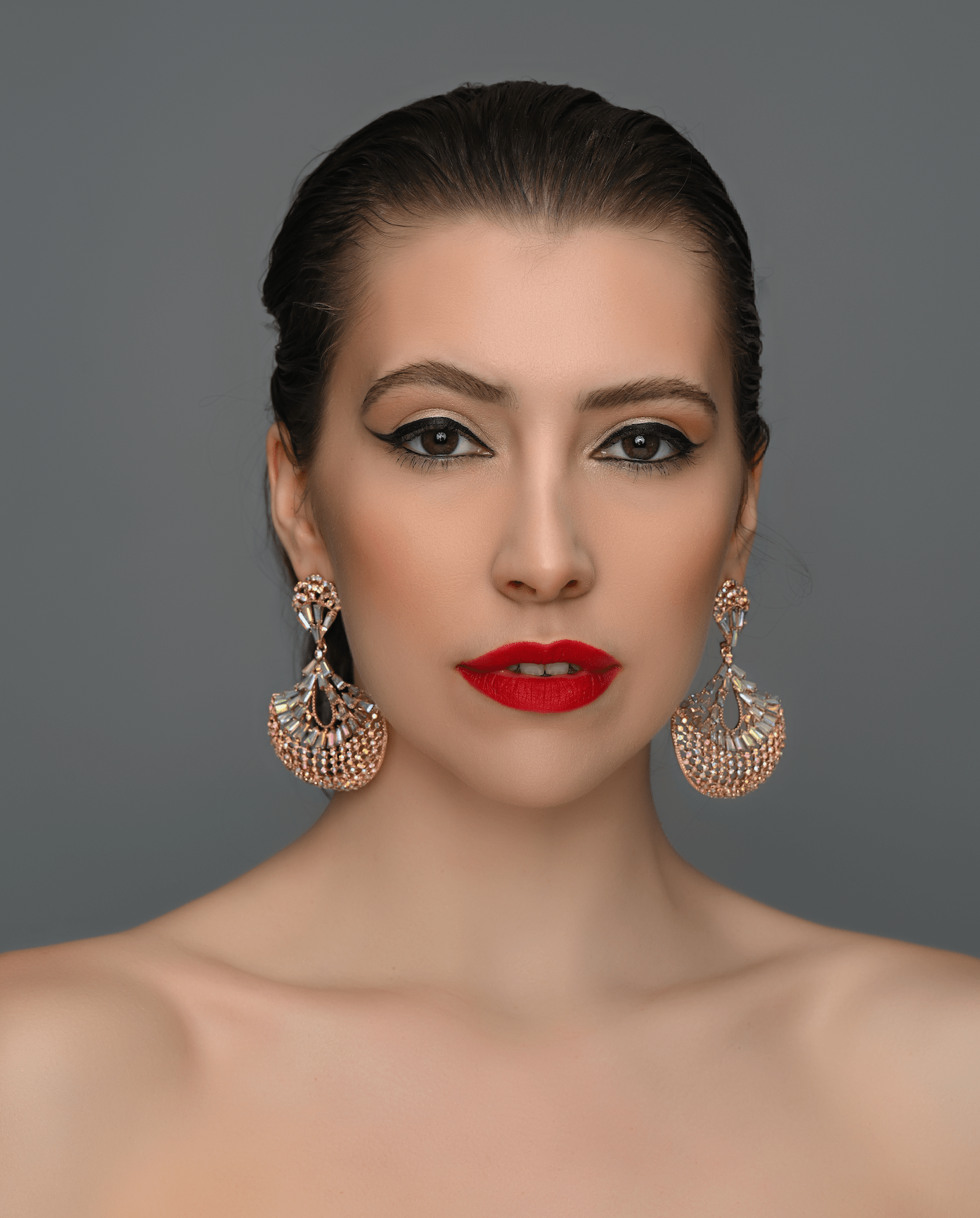 Elegant Diamante Rhinestone Teardrop Dangle Earrings - Fatisha Boutique