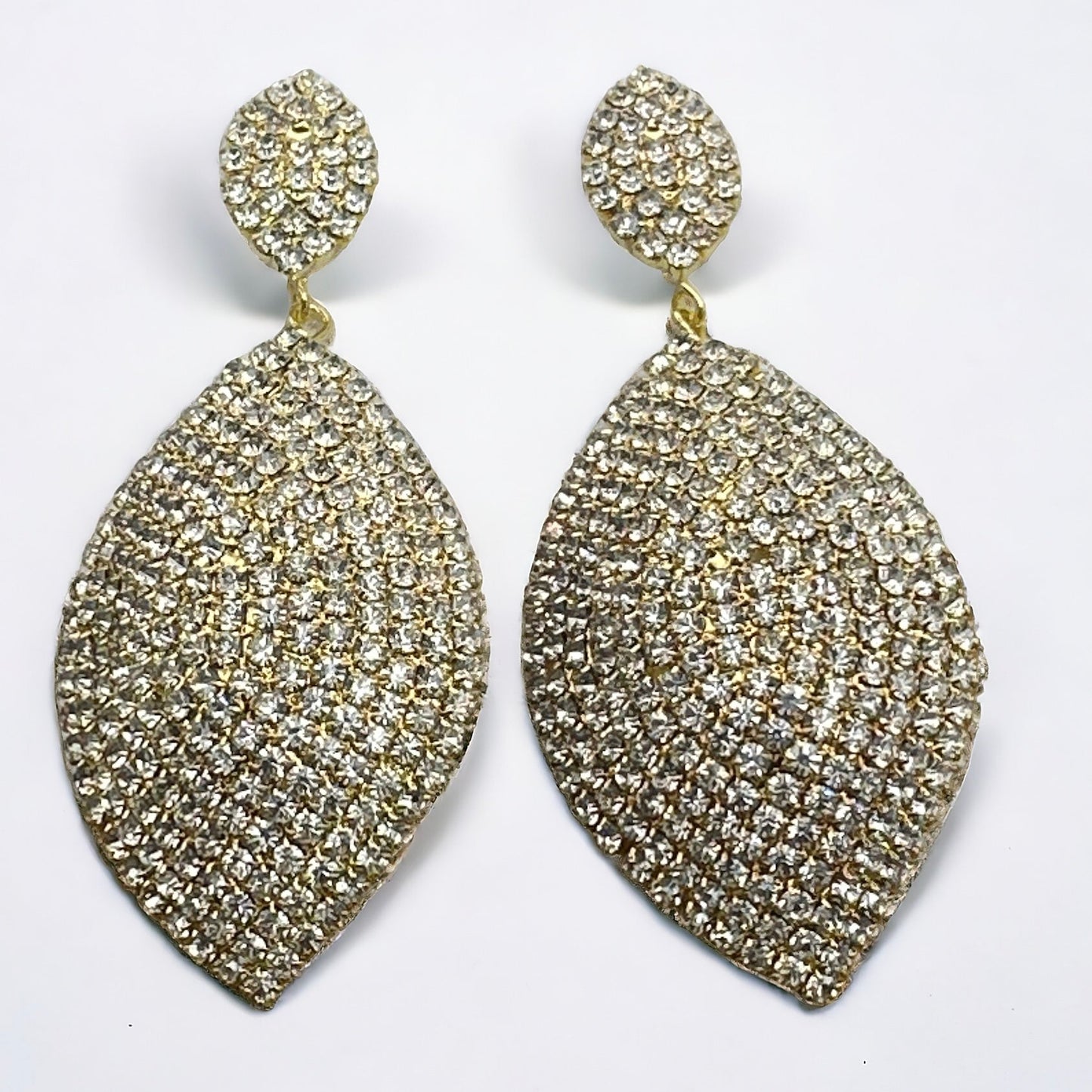 Elegant Diamante Rhinestone Teardrop Dangle Earrings - Fatisha Boutique