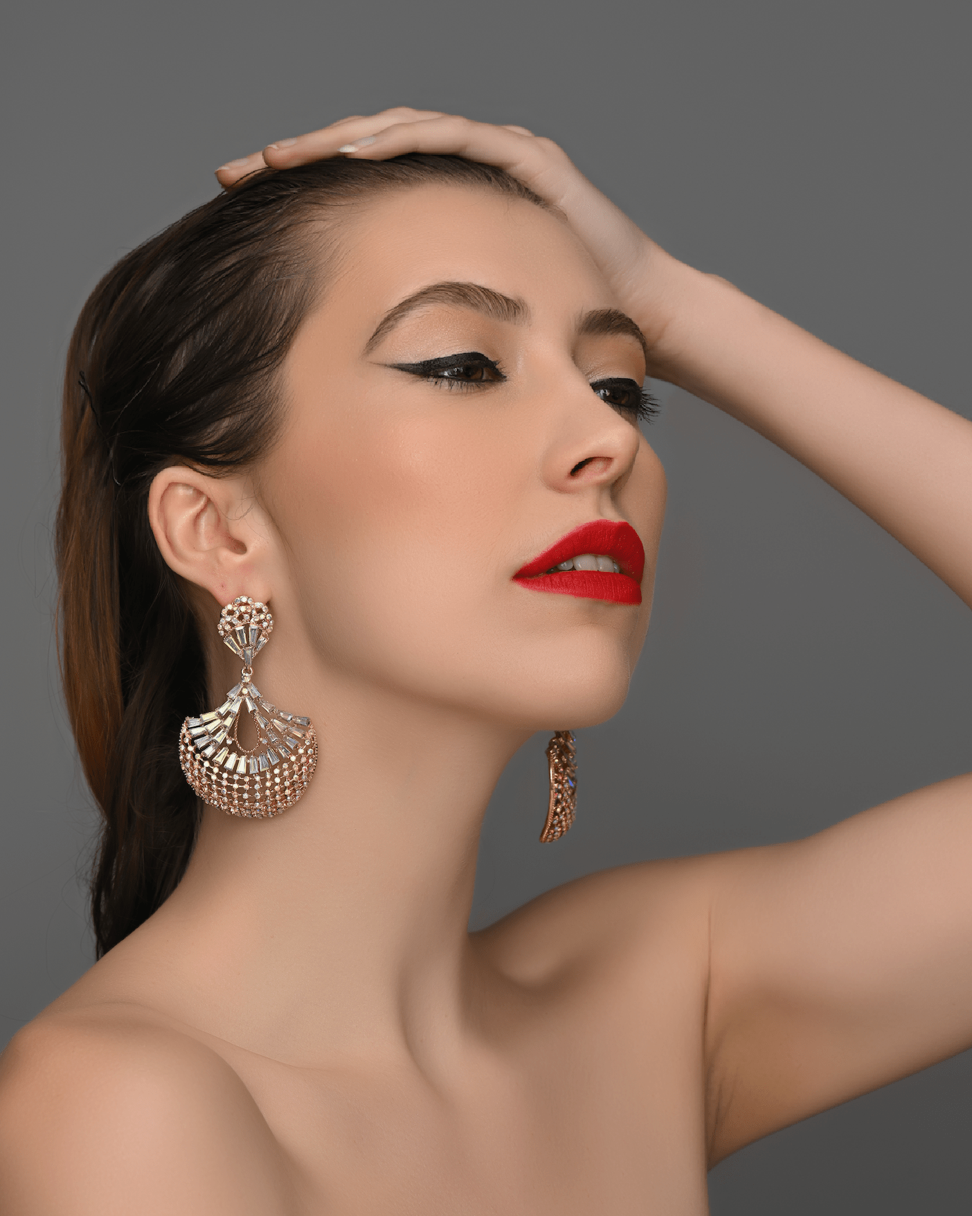 Elegant Diamante Rhinestone Teardrop Dangle Earrings - Fatisha Boutique