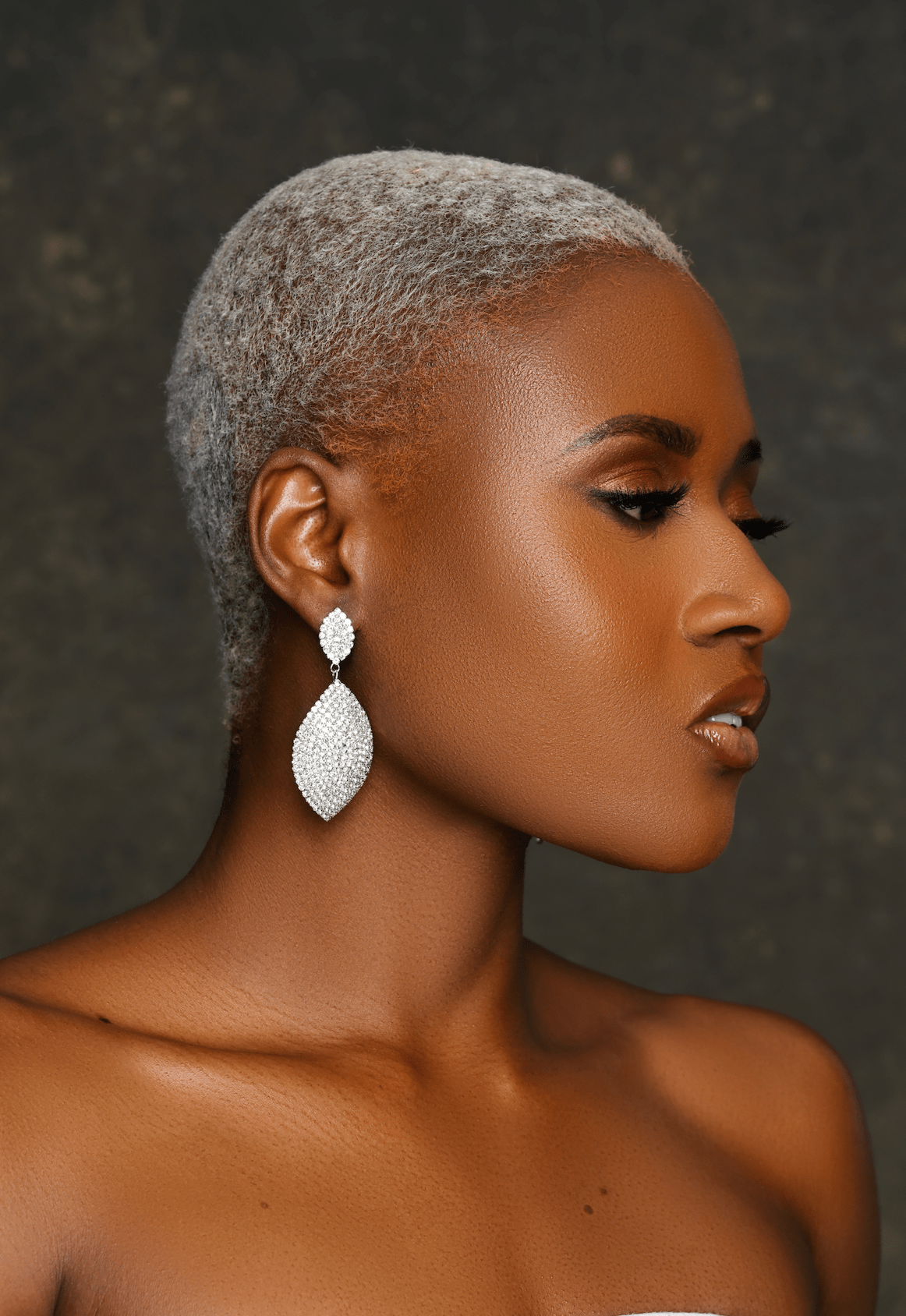 Elegant Diamante Rhinestone Teardrop Dangle Earrings - Fatisha Boutique