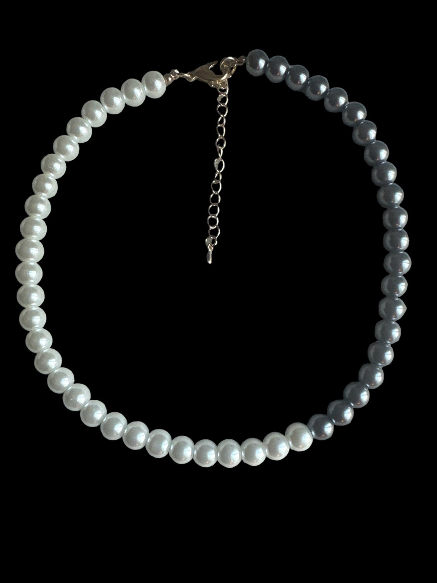 Elegant Faux Pearl Two Tones Choker Necklace - Fatisha Boutique
