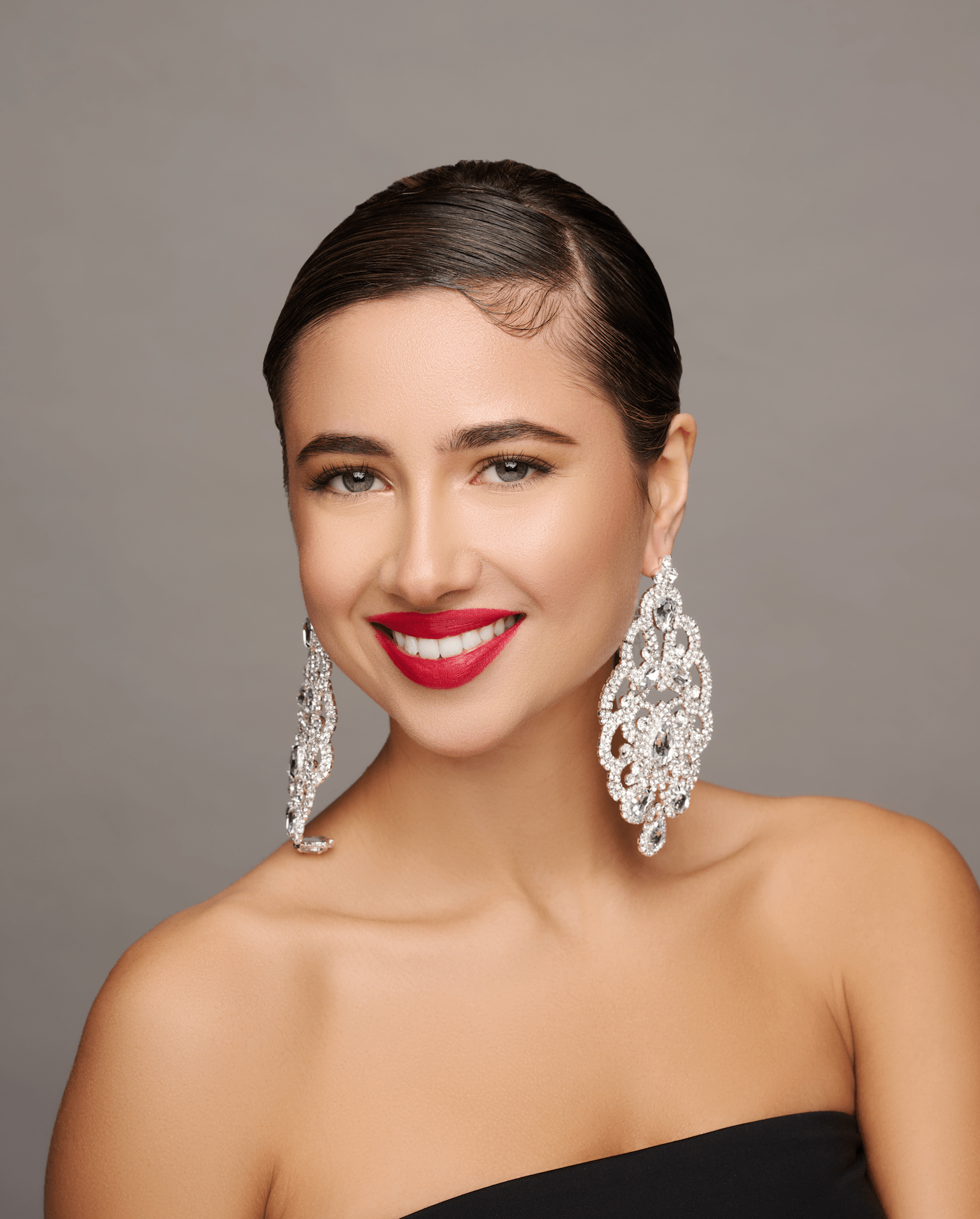Elegant Glamorous Statement Crystal Diamante Rhinestone Dangle Earrings - Fatisha Boutique