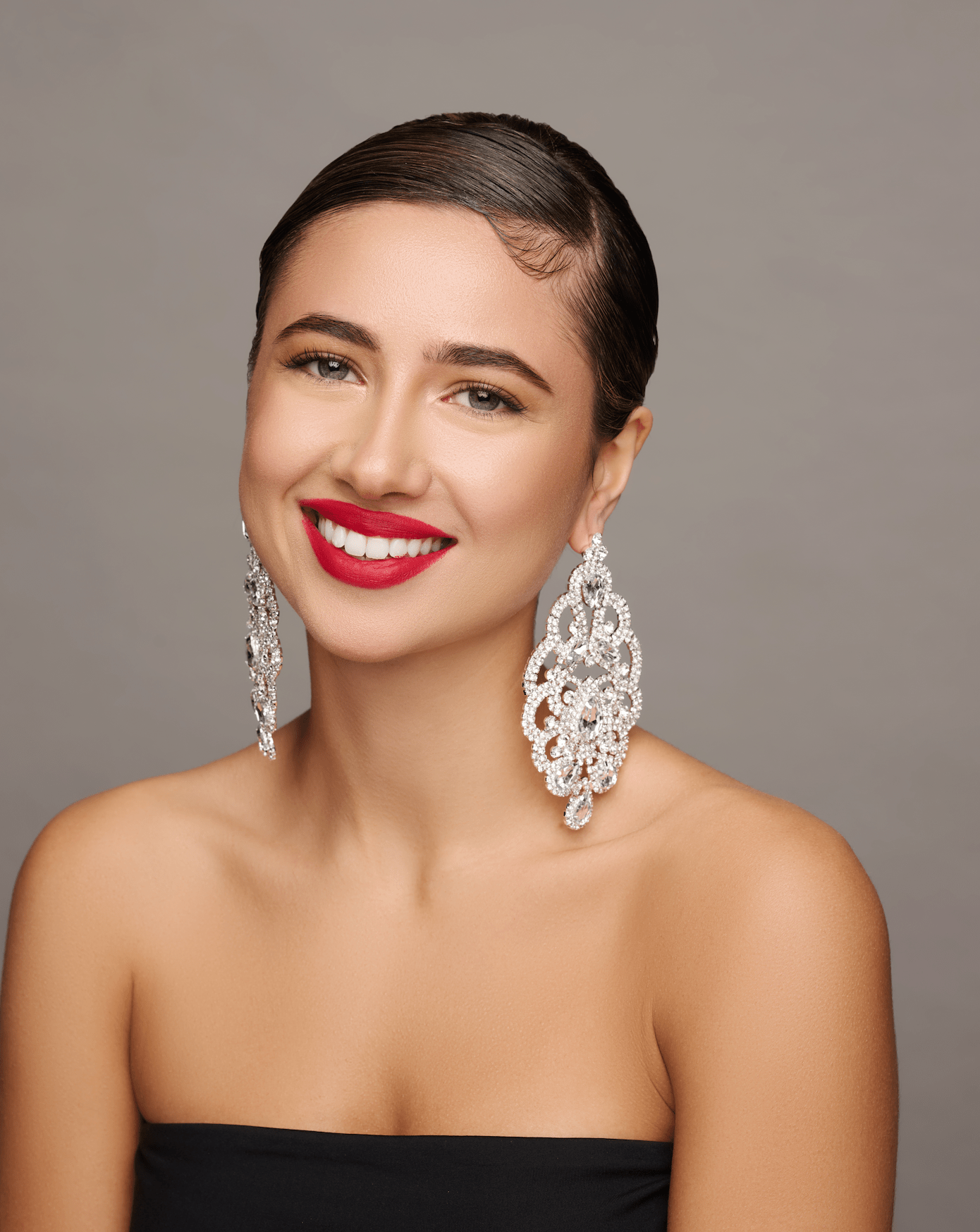 Elegant Glamorous Statement Crystal Diamante Rhinestone Dangle Earrings - Fatisha Boutique