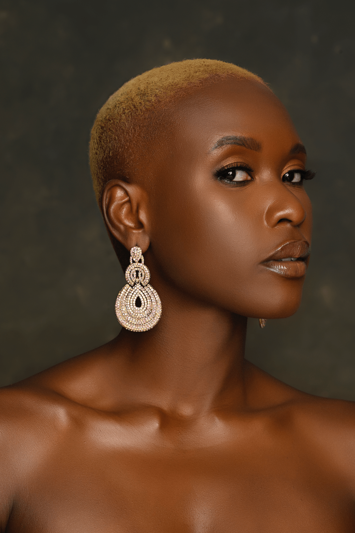 Elegant Long Glamorous Statement Diamante Rhinestone Dangle Earrings - Fatisha Boutique