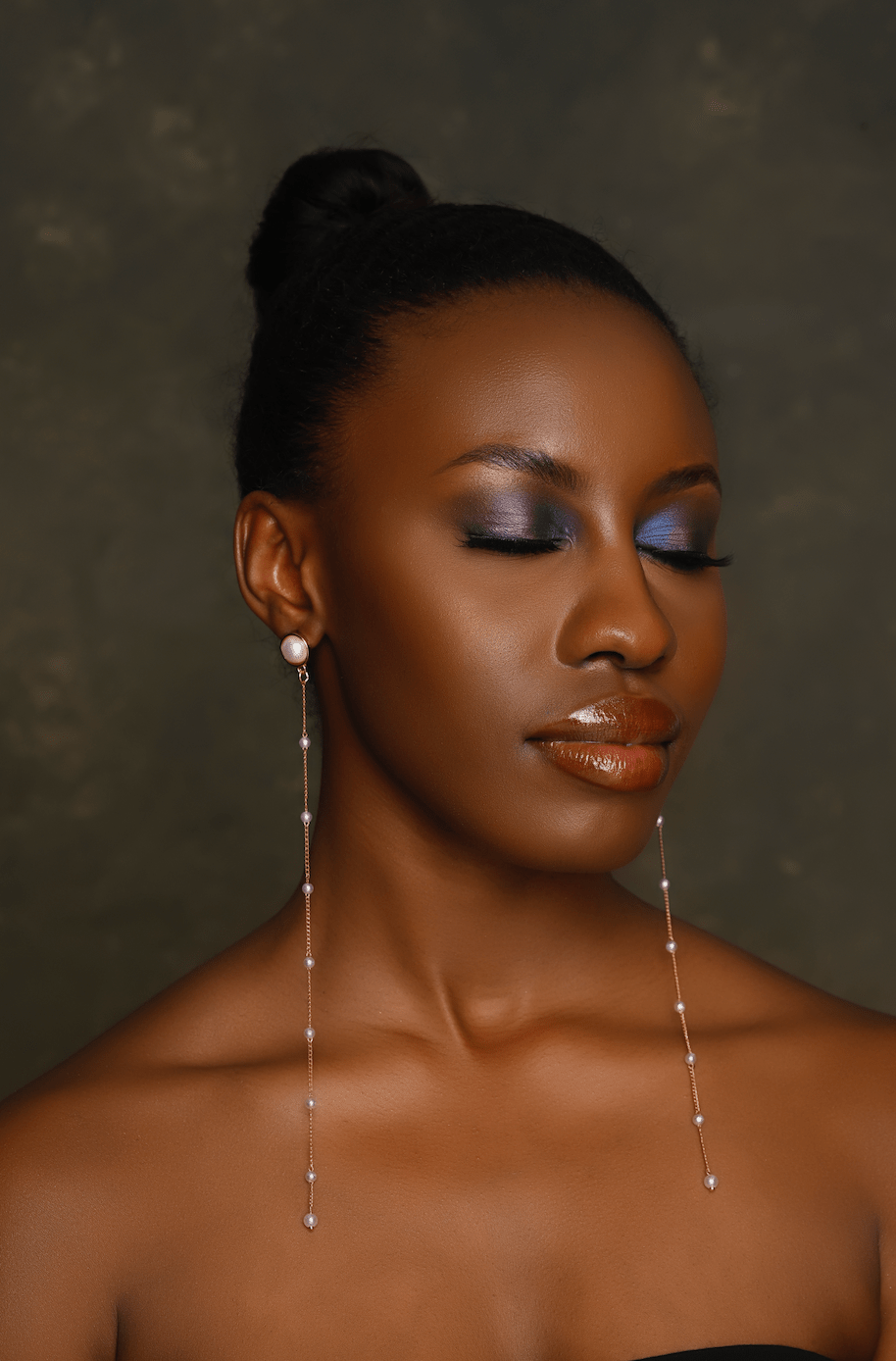 Elegant Long Pearl Drop Earrings – Sophisticated Linear Dangle Earrings for Women - Fatisha Boutique