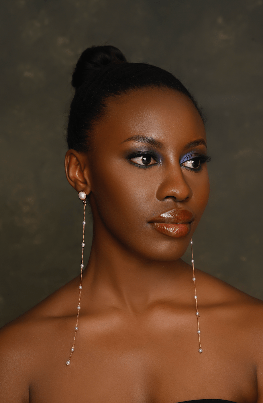 Elegant Long Pearl Drop Earrings – Sophisticated Linear Dangle Earrings for Women - Fatisha Boutique