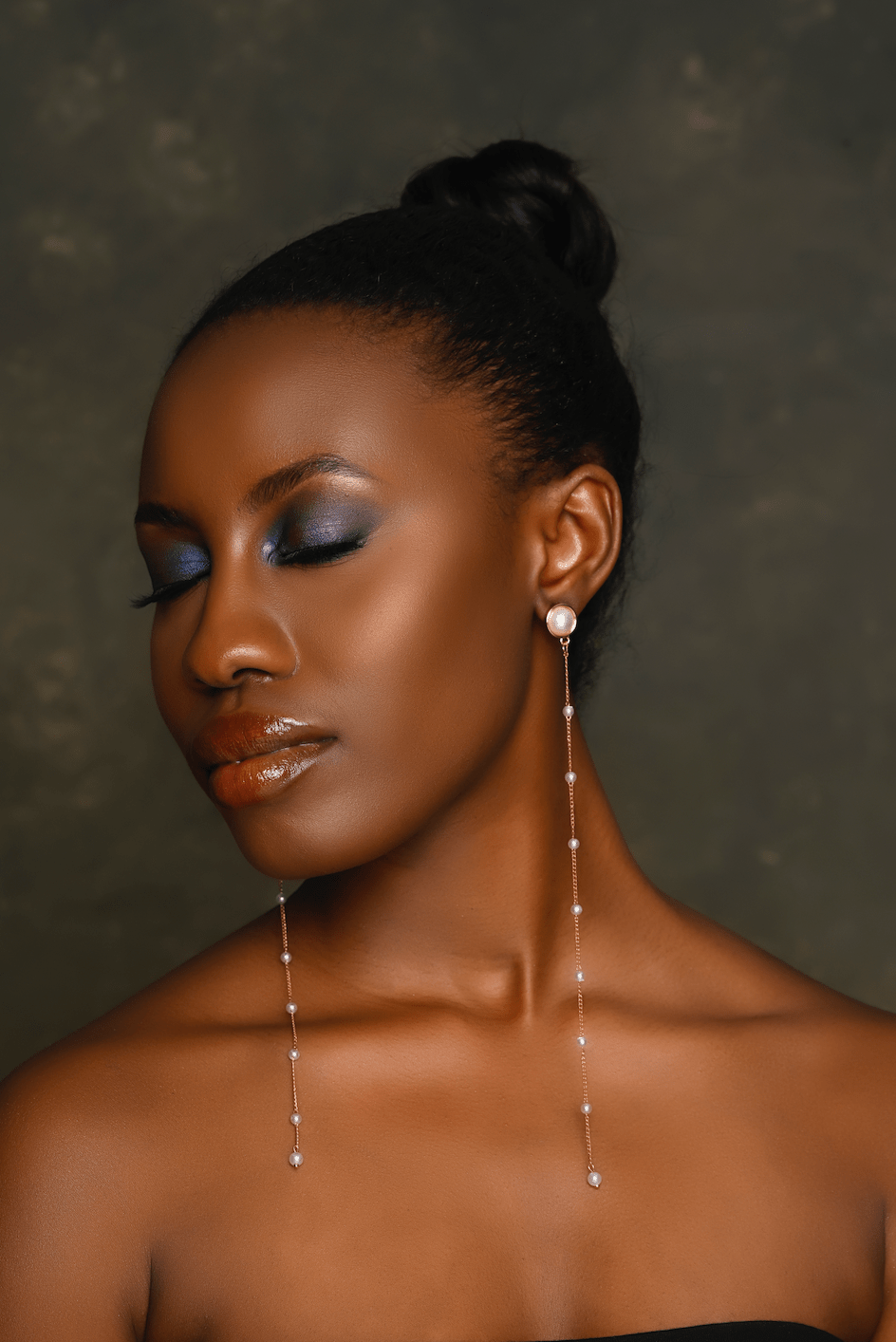 Elegant Long Pearl Drop Earrings – Sophisticated Linear Dangle Earrings for Women - Fatisha Boutique