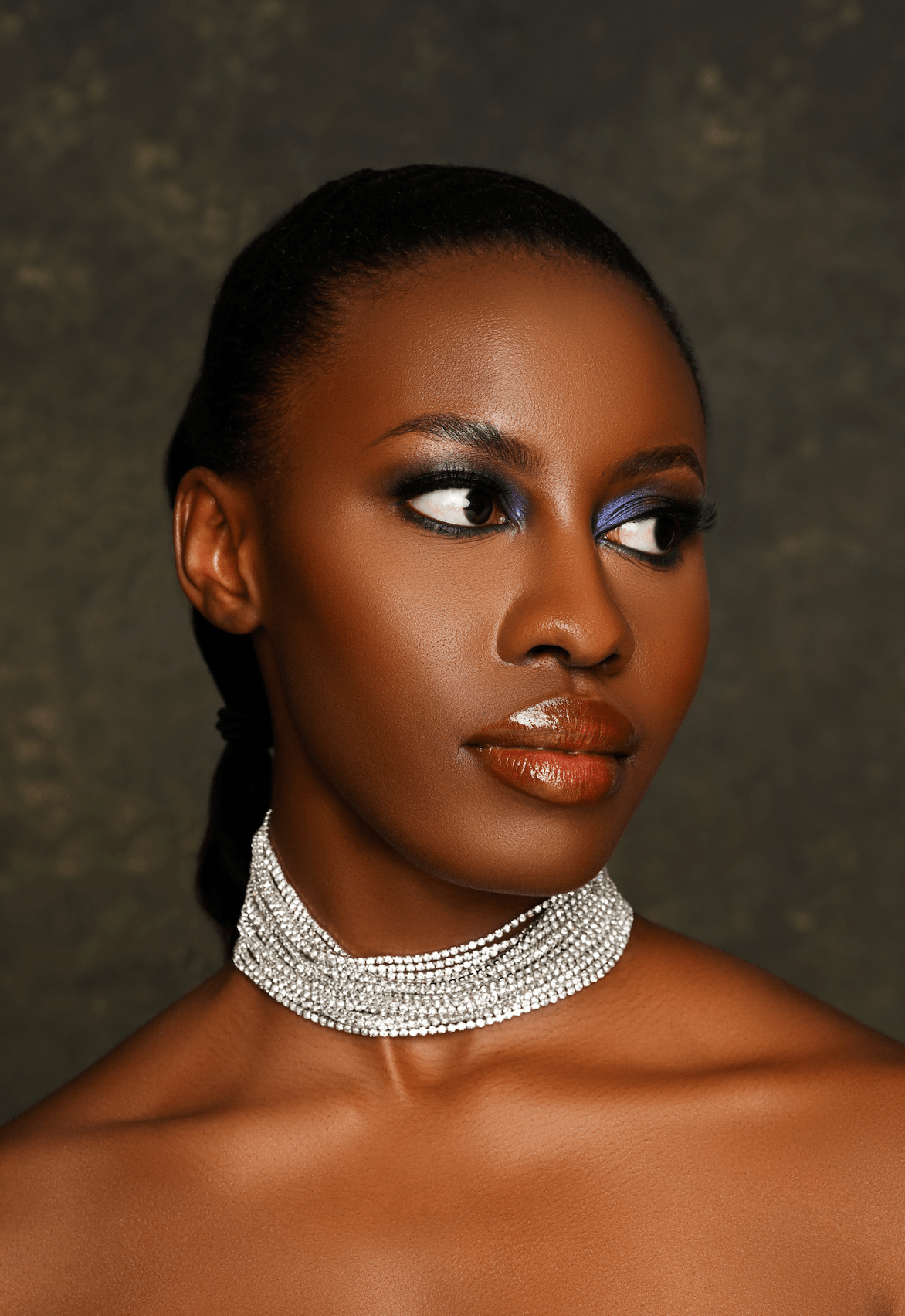 Elegant Multiple Rhinestone Chains Choker Necklaces - Fatisha Boutique