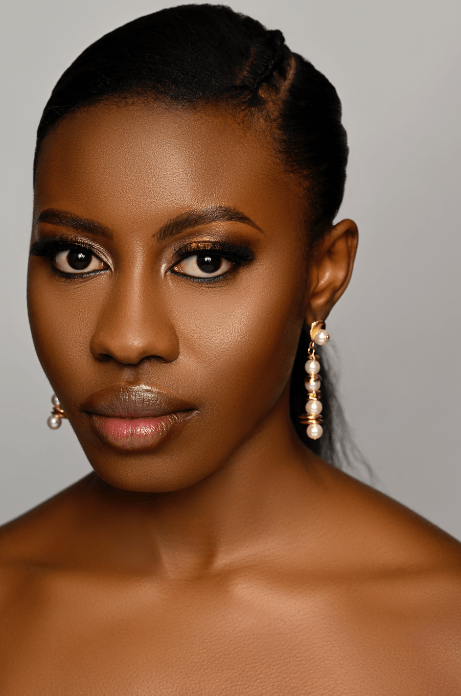 Elegant Pearl Drop Earrings – Classic Gold and Pearl Dangle Earrings for Special Occasions - Fatisha Boutique