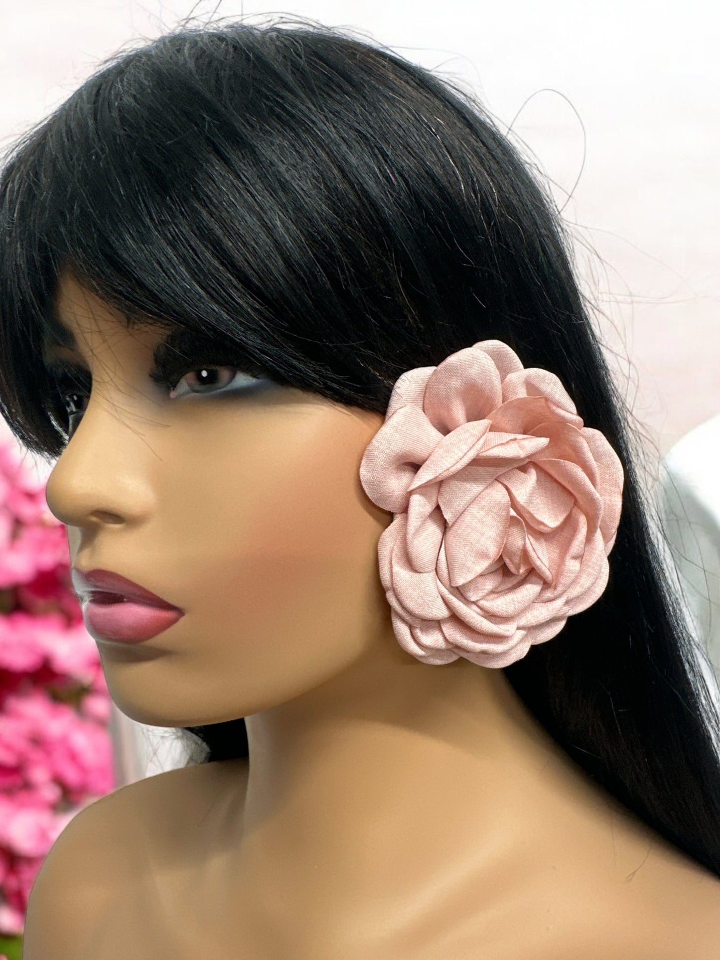 Elegant Pink Rose Statement Earrings - Fatisha Boutique
