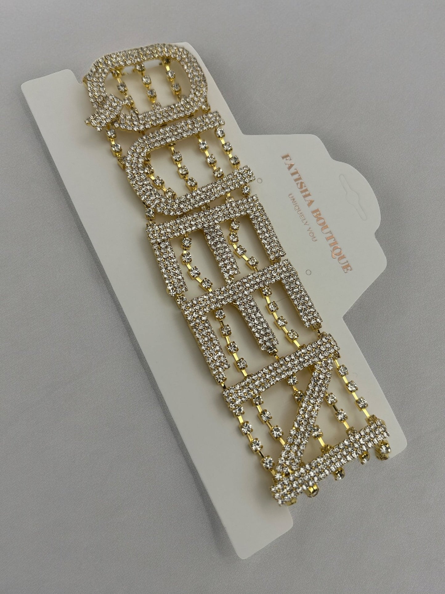 Elegant Queen Word Rhinestones Statement Choker Necklace - Fatisha Boutique