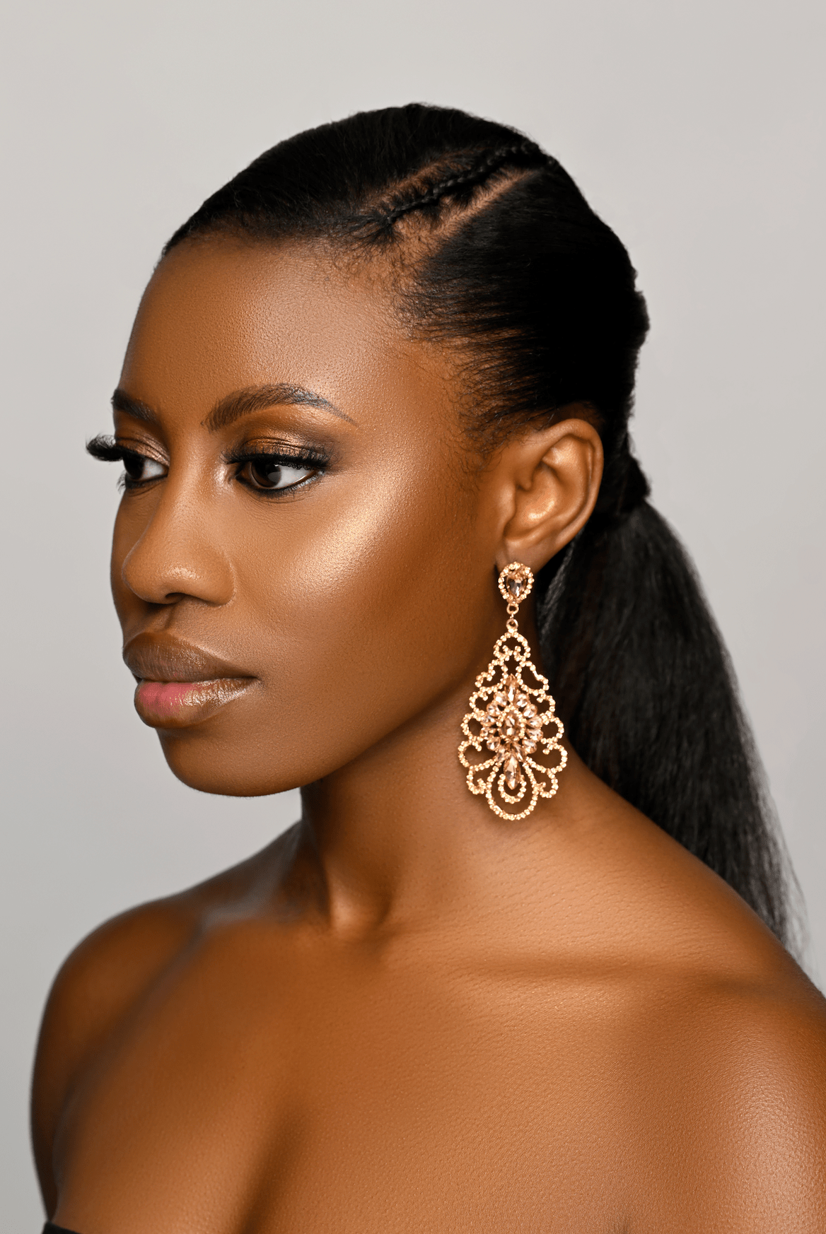 Elegant Rhinestone Chandelier Earrings – Vintage Teardrop Dangle Statement Jewellery for Weddings, Parties & Special Occasions - Fatisha Boutique