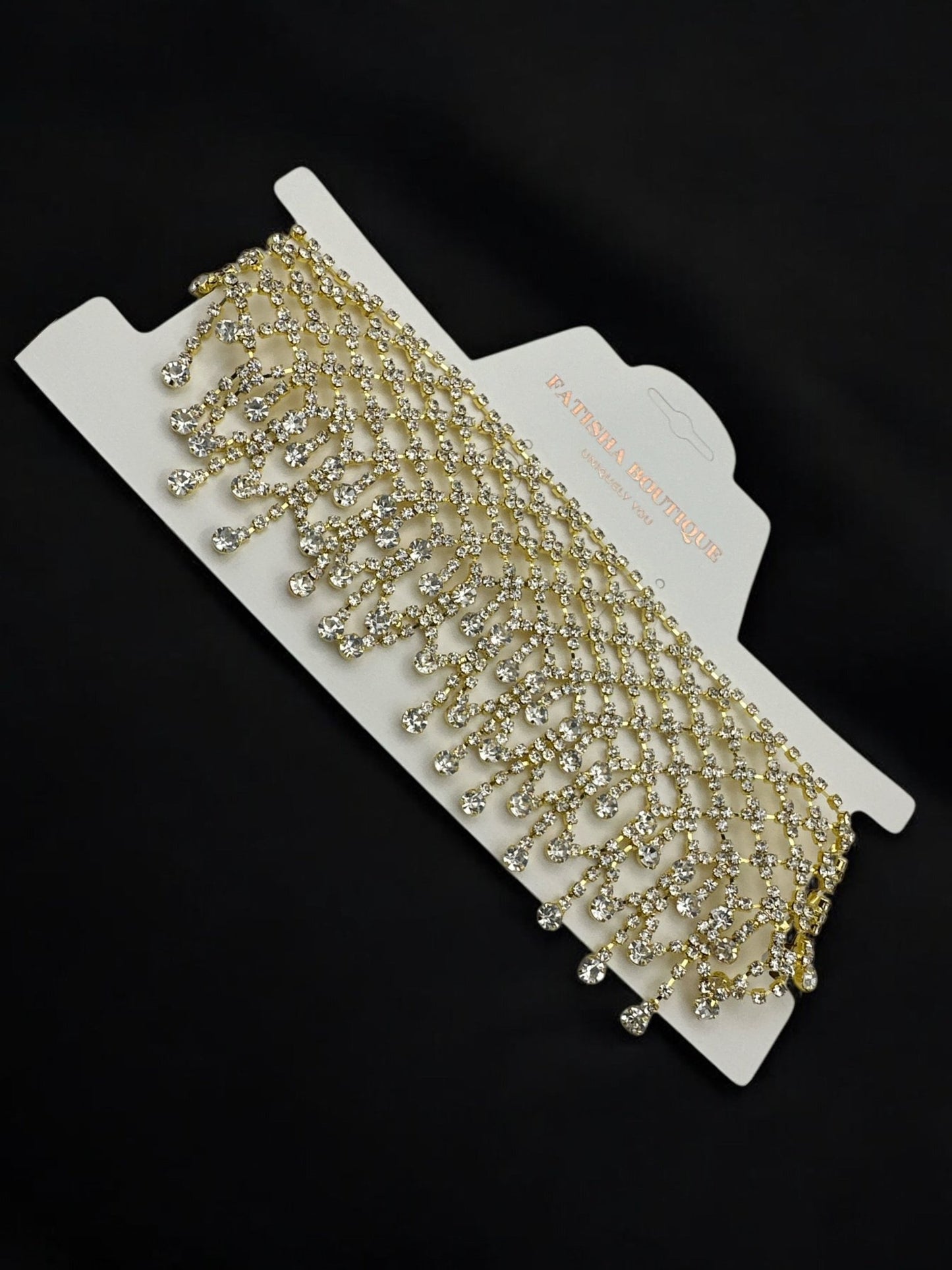 Elegant Rhinestone Choker Necklace - Fatisha Boutique