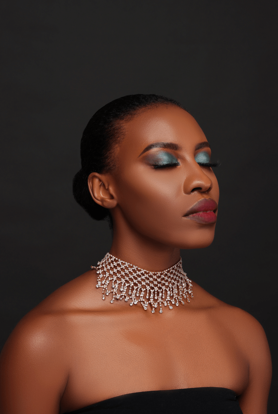 Elegant Rhinestone Choker Necklace - Fatisha Boutique