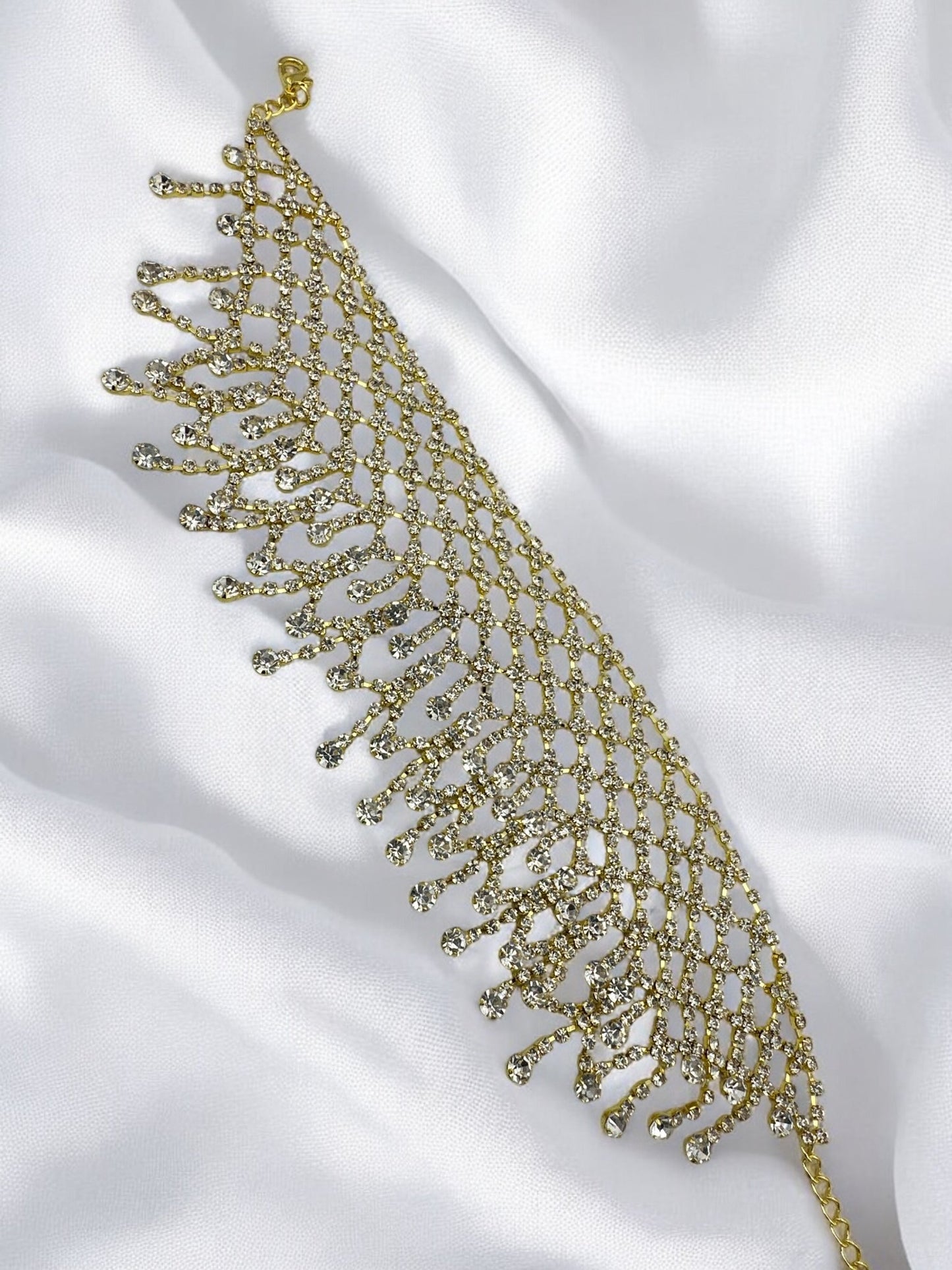 Elegant Rhinestone Choker Necklace - Fatisha Boutique