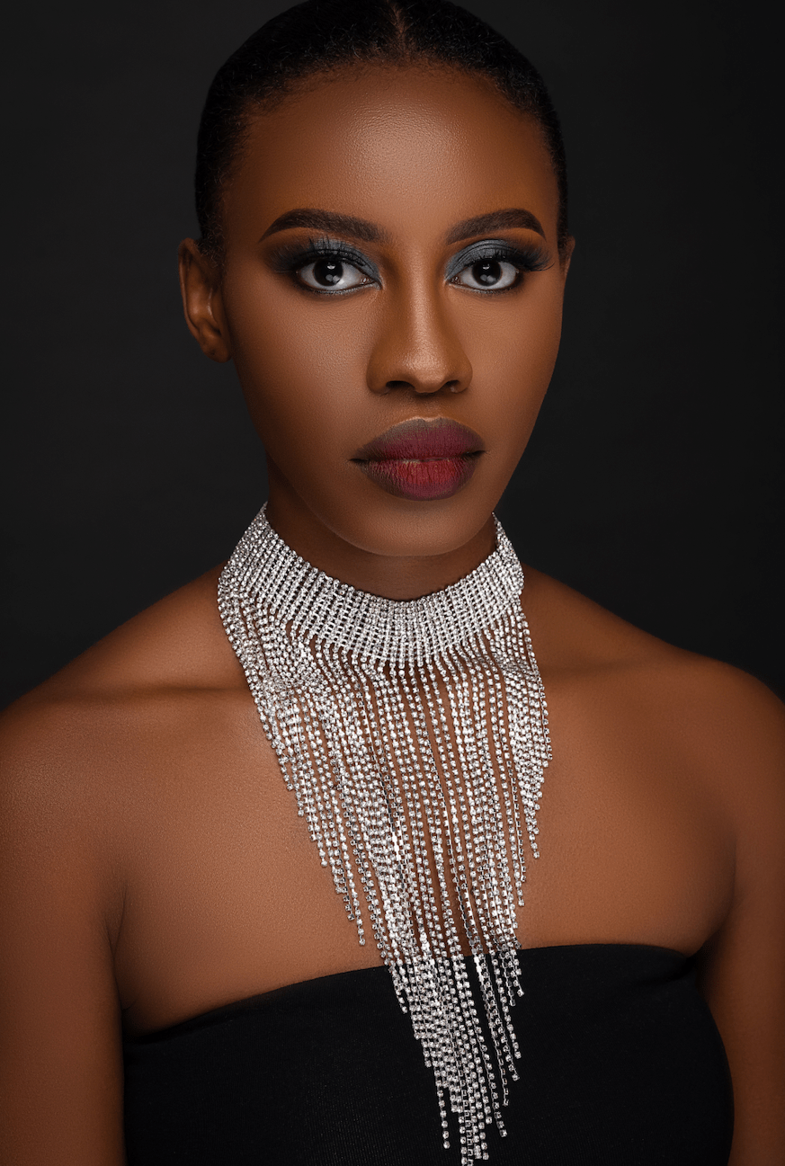 Elegant Rhinestones Sparkling Crystal Long Tassels Choker Necklace - Fatisha Boutique