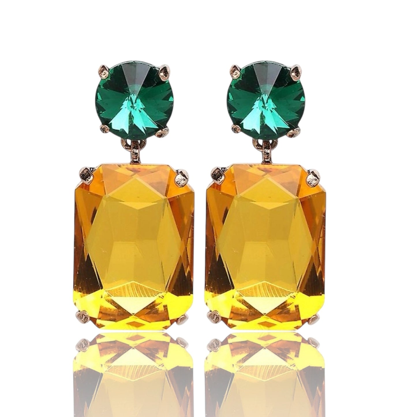 Elegant Teardrop Rhinestone Dangle Earrings - Fatisha Boutique