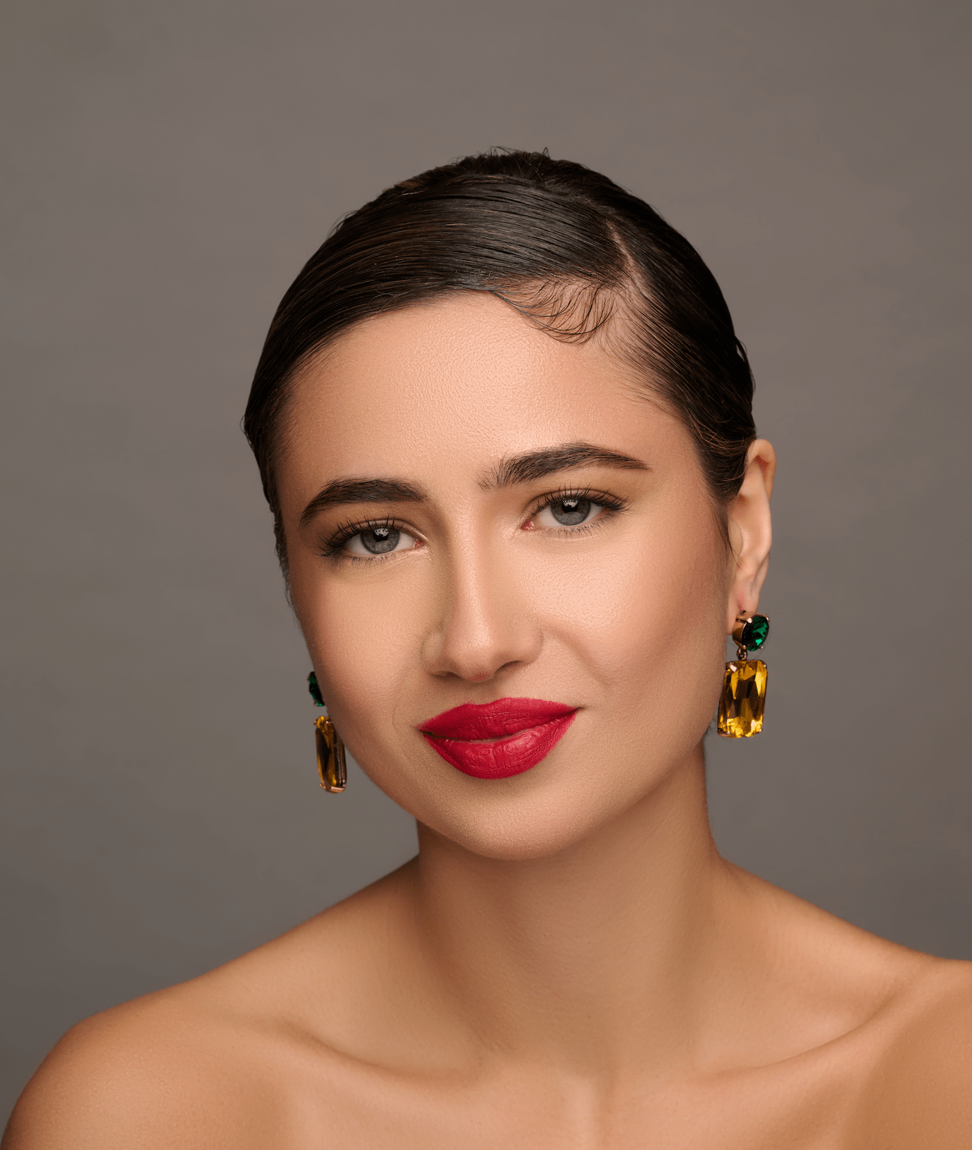 Elegant Teardrop Rhinestone Dangle Earrings - Fatisha Boutique