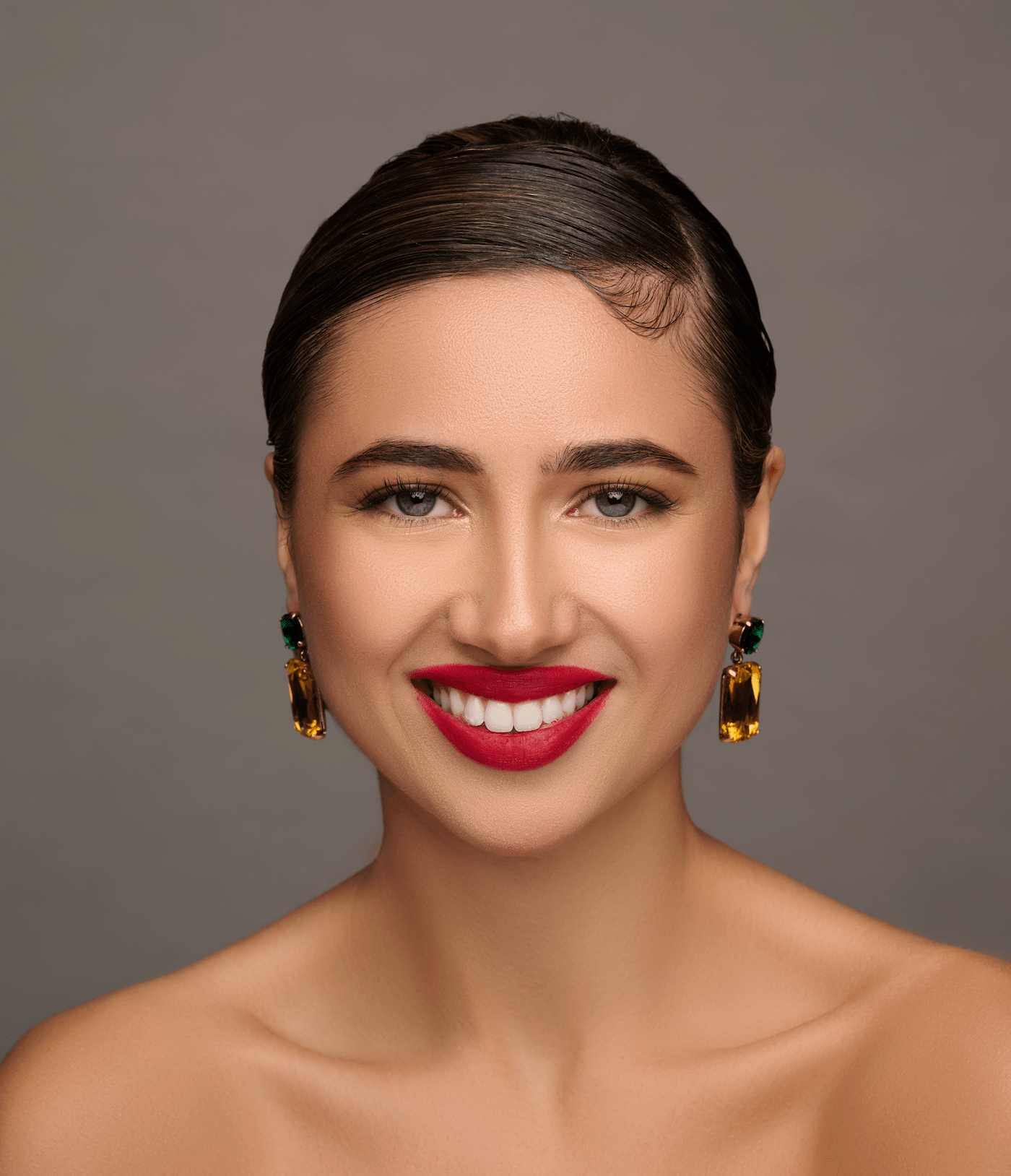 Elegant Teardrop Rhinestone Dangle Earrings - Fatisha Boutique