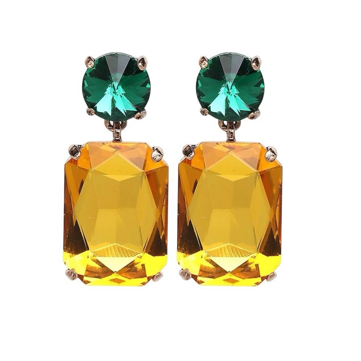Elegant Teardrop Rhinestone Dangle Earrings - Fatisha Boutique