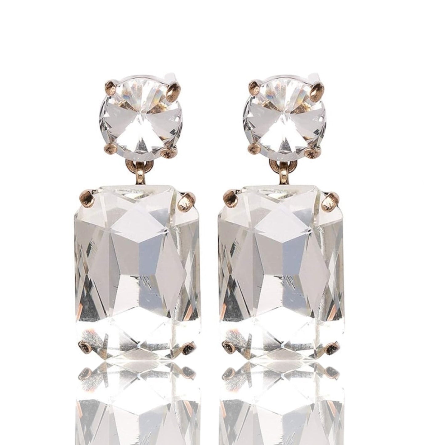 Elegant Teardrop Rhinestone Dangle Earrings - Fatisha Boutique