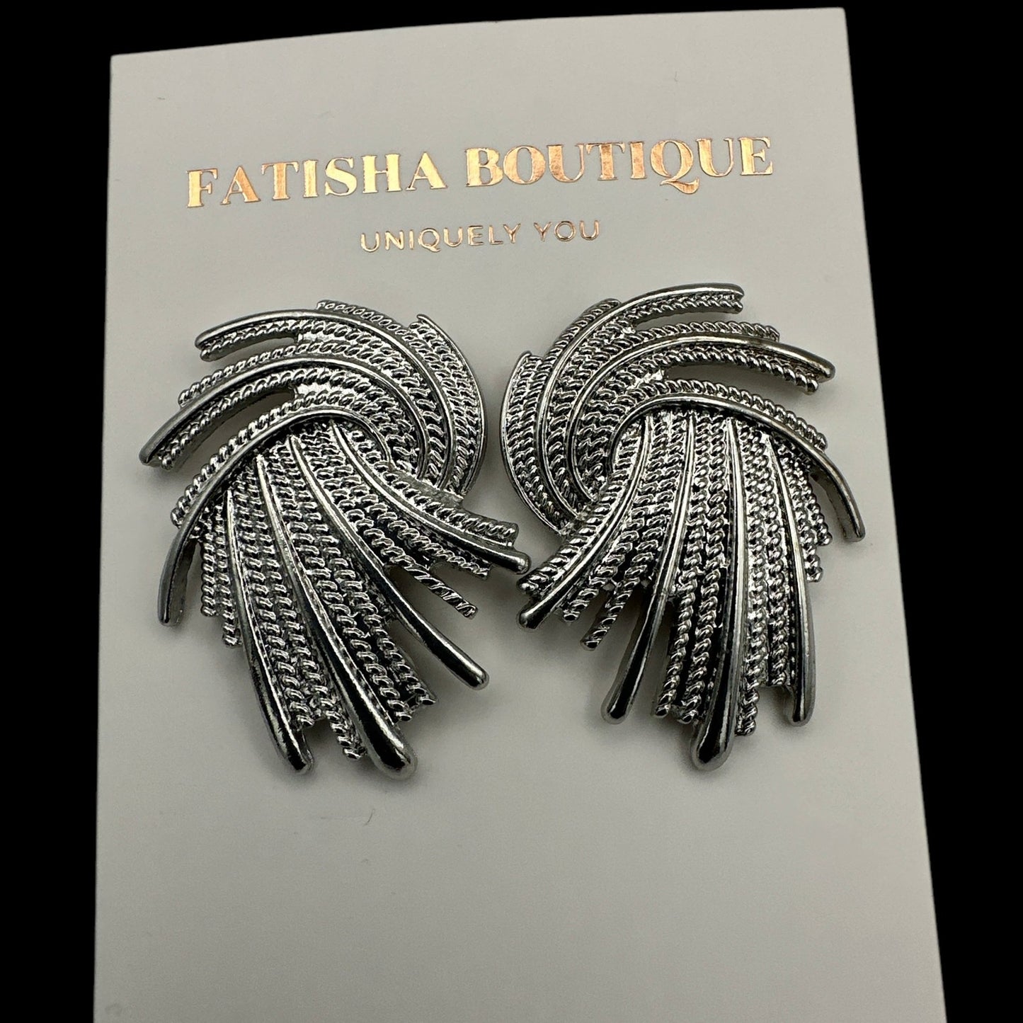 Elegant Twisted Gold Plated Stud Earrings | 2cm & 3cm Options - Fatisha Boutique
